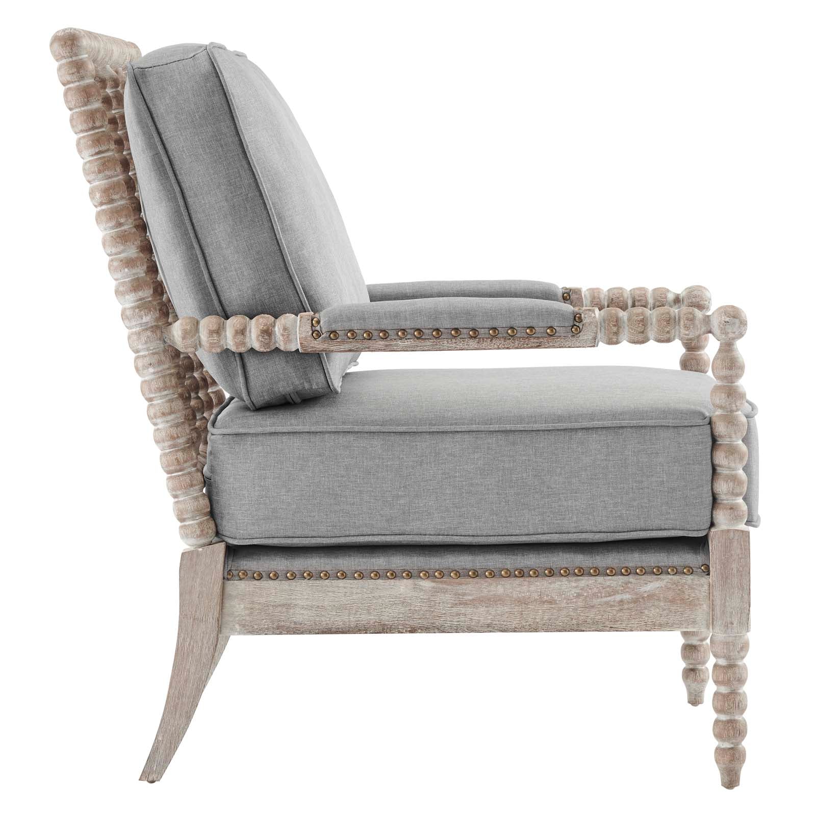 Revel Fabric Upholstered Upholstered Fabric Armchair By Modway - EEI-5452-NAT-BEI | Armchairs |  Modishstore - 18