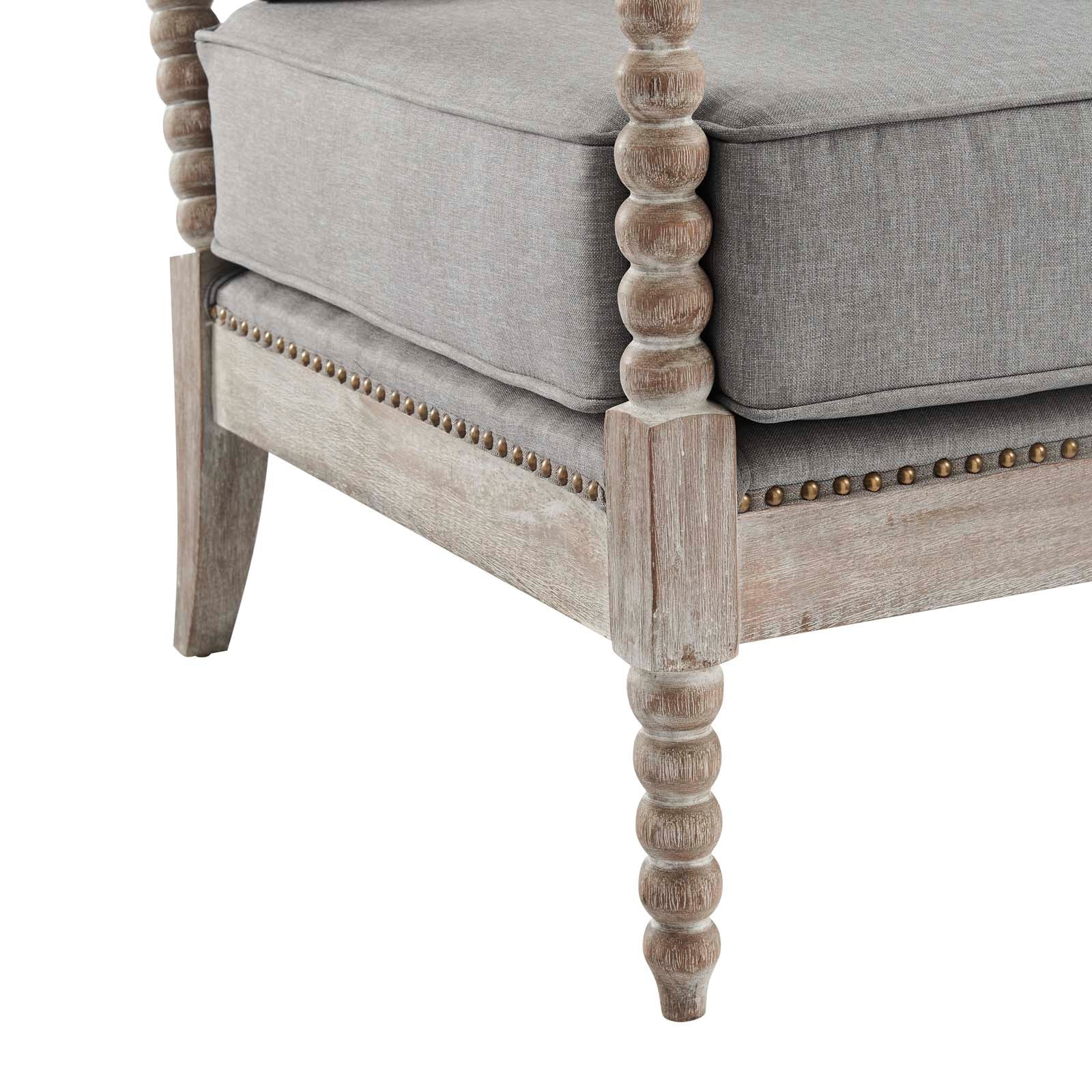 Revel Fabric Upholstered Upholstered Fabric Armchair By Modway - EEI-5452-NAT-BEI | Armchairs |  Modishstore - 20