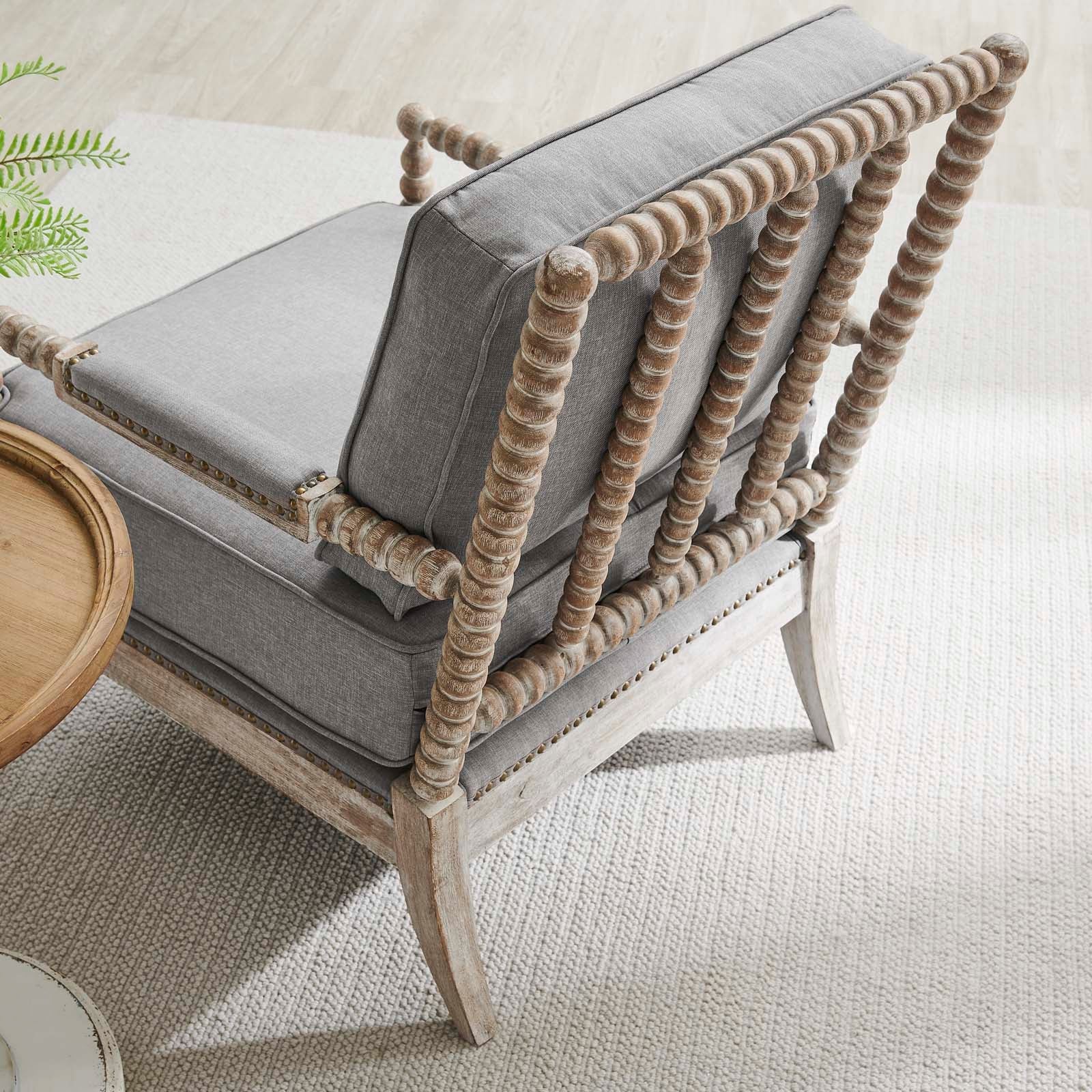 Revel Fabric Upholstered Upholstered Fabric Armchair By Modway - EEI-5452-NAT-BEI | Armchairs |  Modishstore - 23