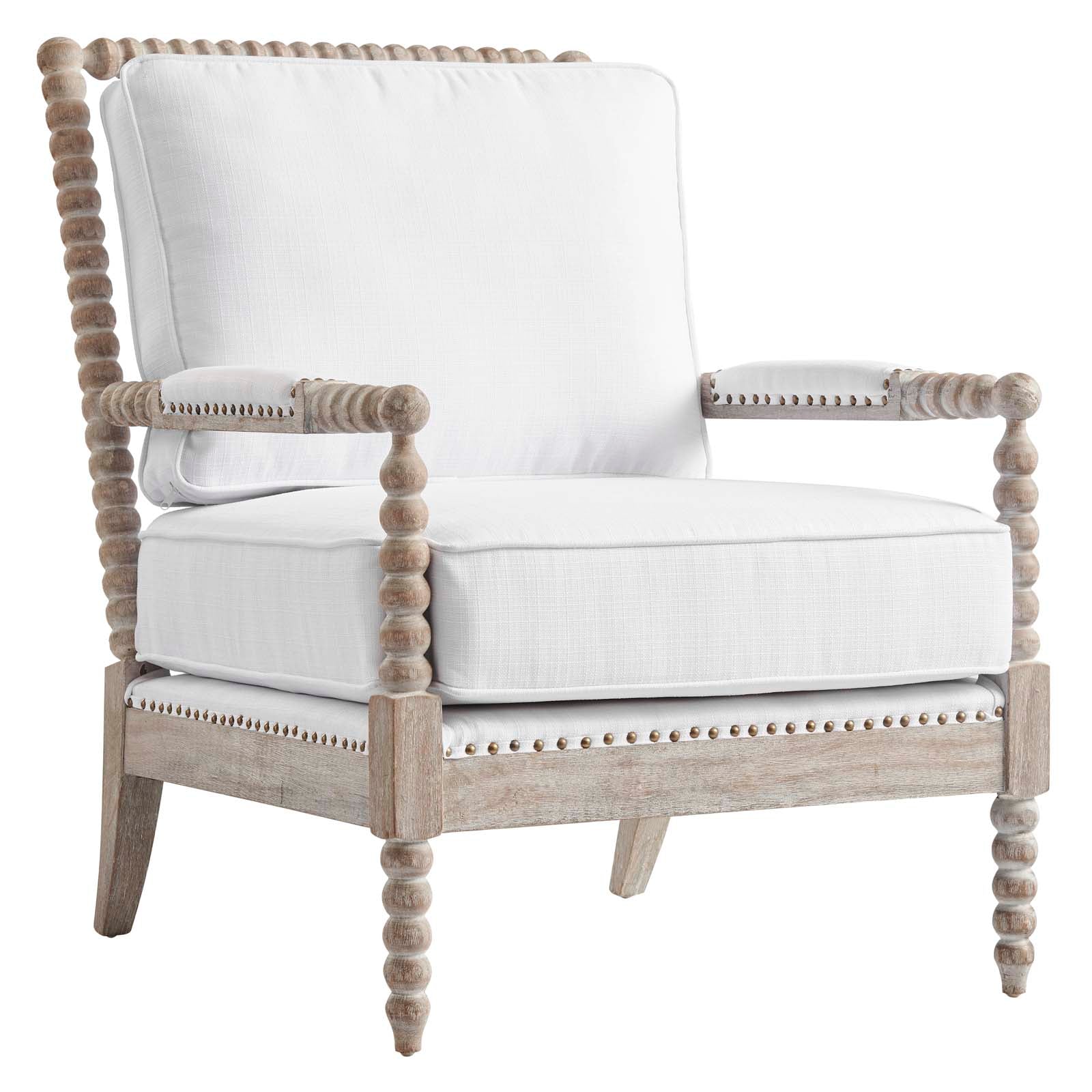 Revel Fabric Upholstered Upholstered Fabric Armchair By Modway - EEI-5452-NAT-BEI | Armchairs |  Modishstore - 33