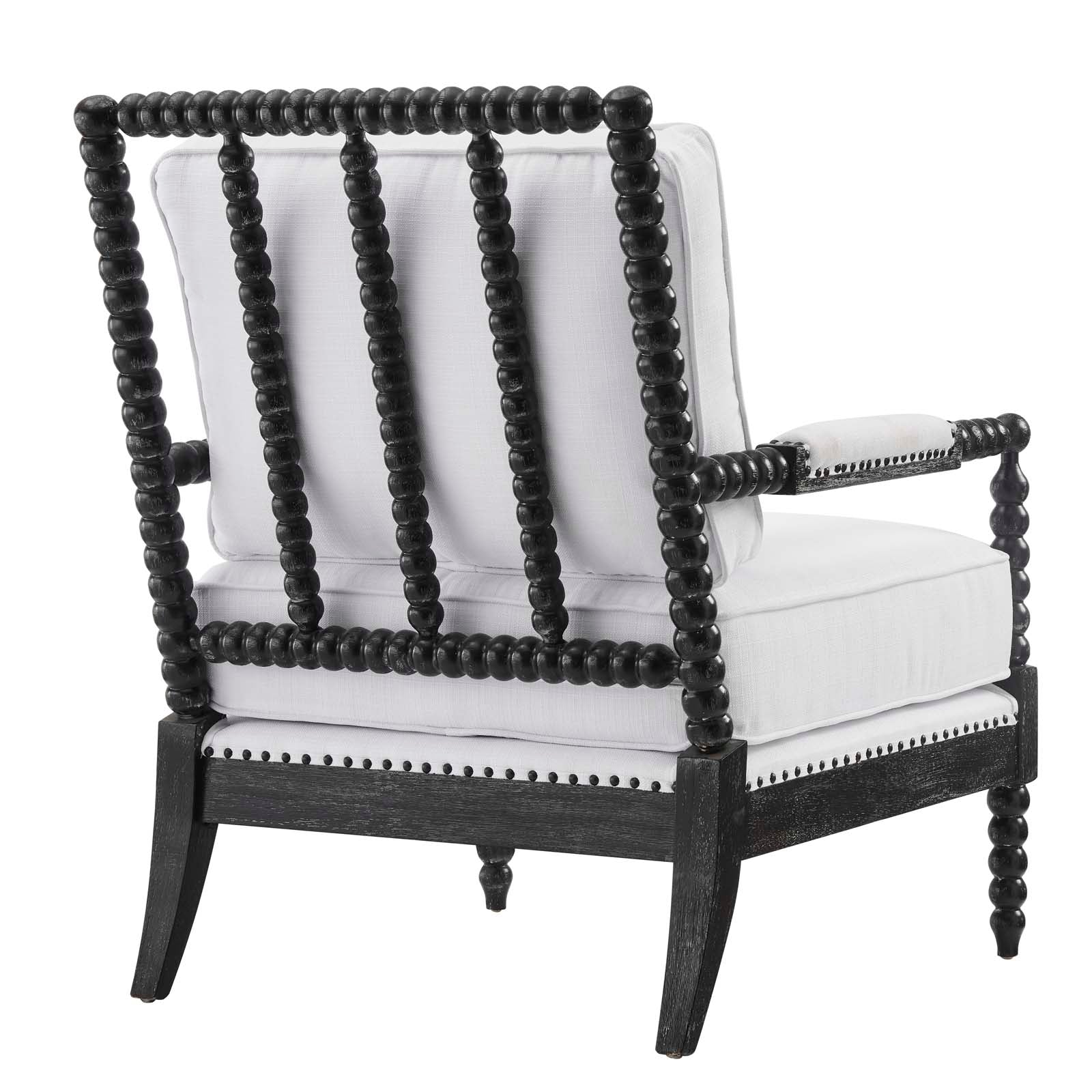 Revel Fabric Upholstered Upholstered Fabric Armchair By Modway - EEI-5453-BLK-BEI | Armchairs |  Modishstore - 10
