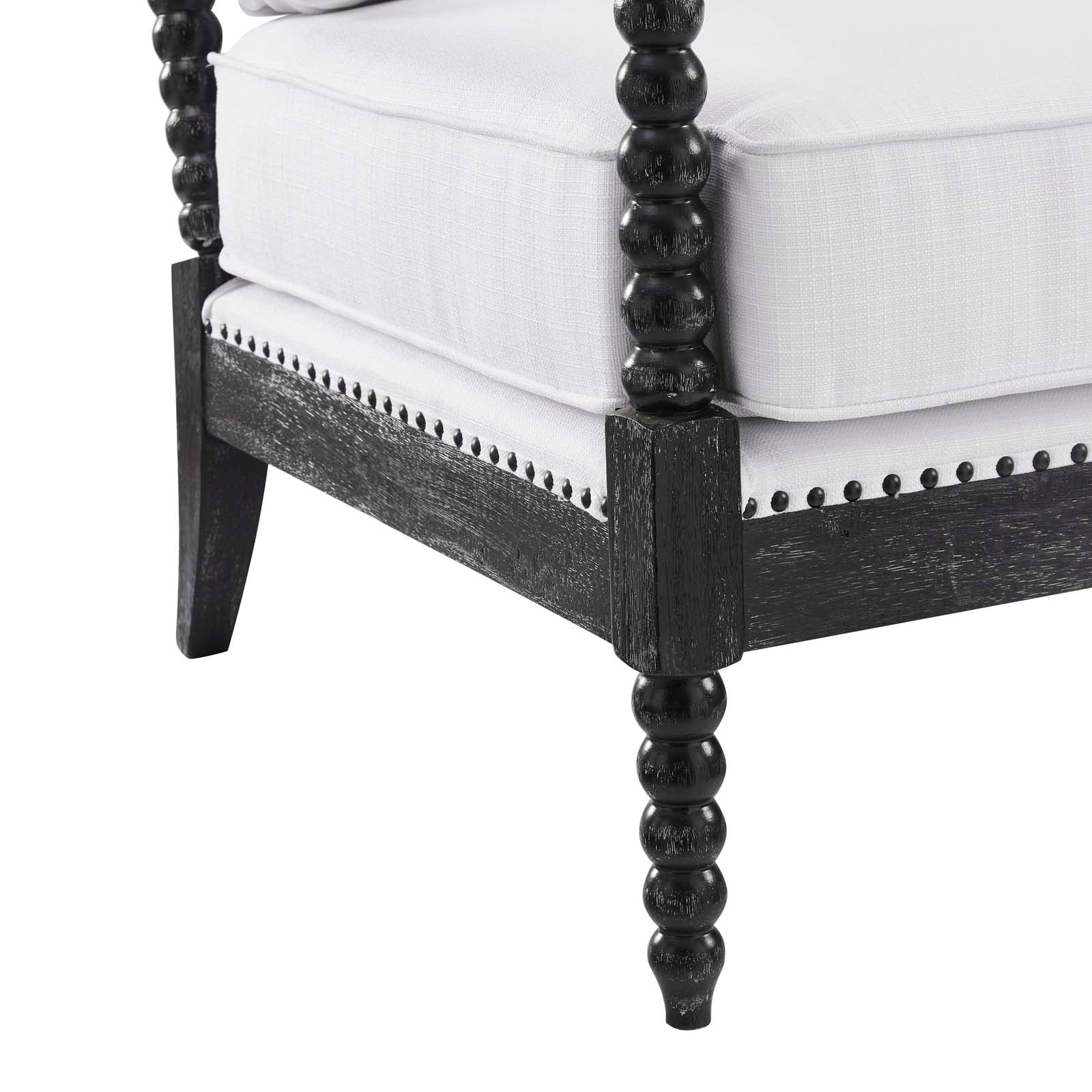 Revel Fabric Upholstered Upholstered Fabric Armchair By Modway - EEI-5453-BLK-BEI | Armchairs |  Modishstore - 12
