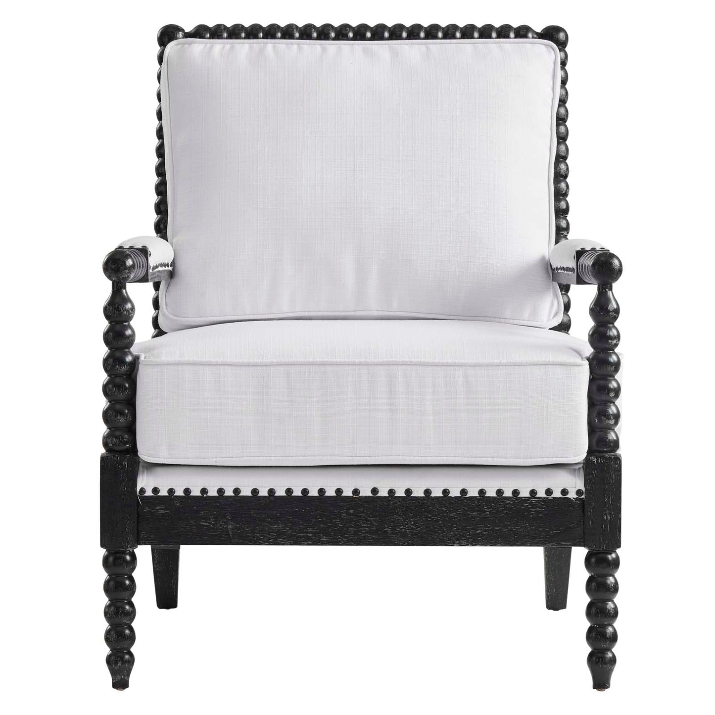 Revel Fabric Upholstered Upholstered Fabric Armchair By Modway - EEI-5453-BLK-BEI | Armchairs |  Modishstore - 14
