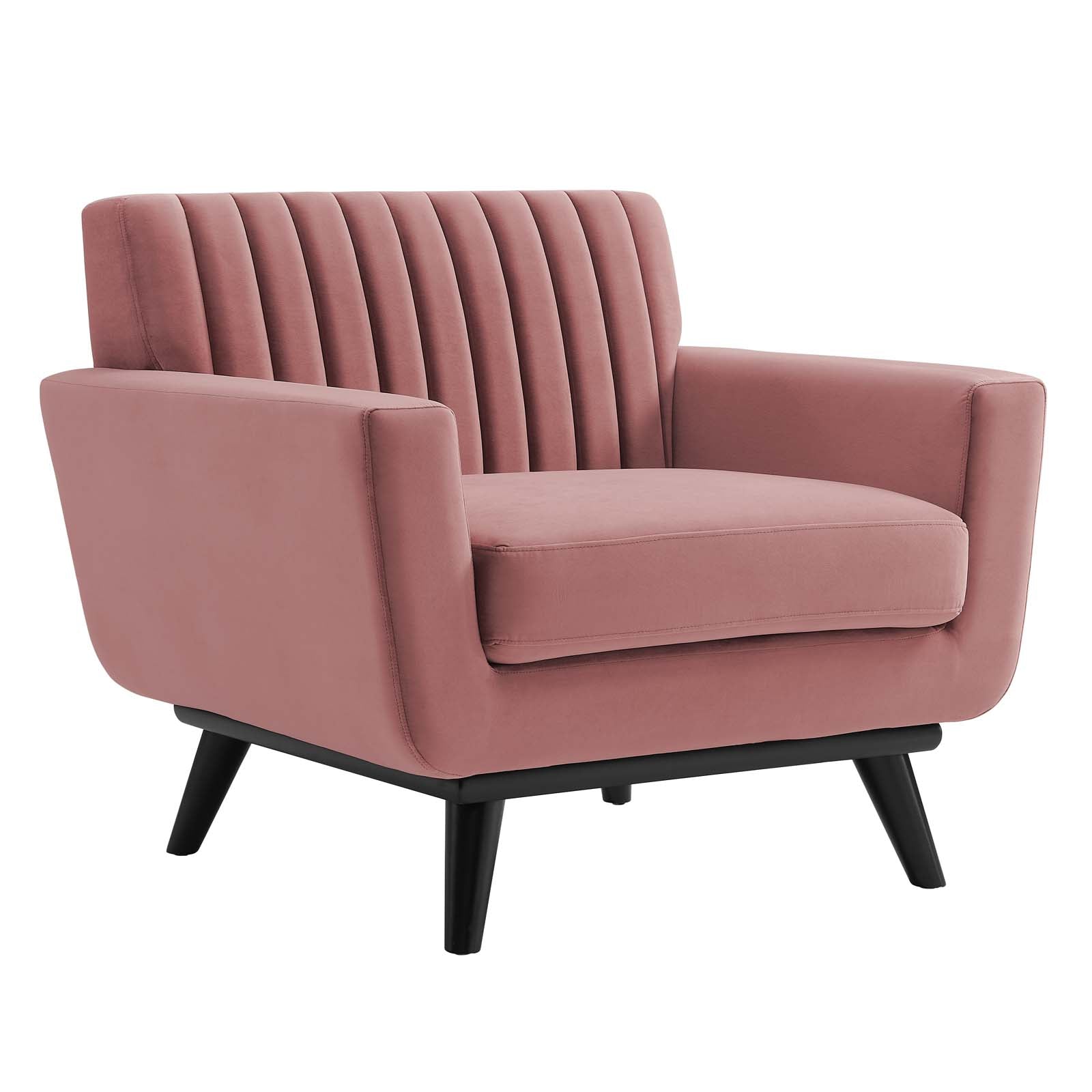 Modway Engage Channel Tufted Performance Velvet Armchair | Armchairs | 