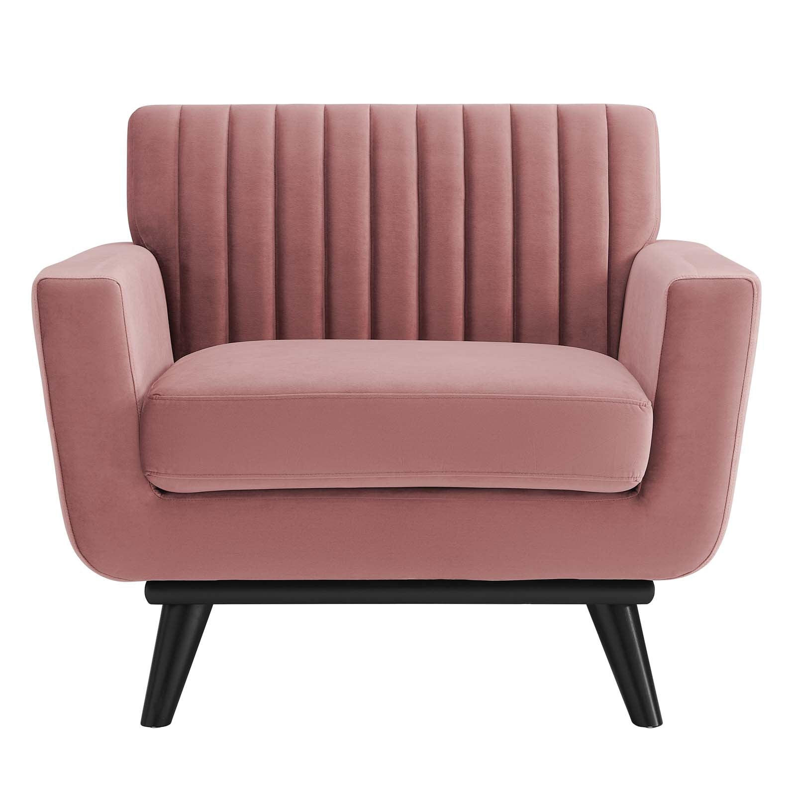 Modway Engage Channel Tufted Performance Velvet Armchair | Armchairs | 