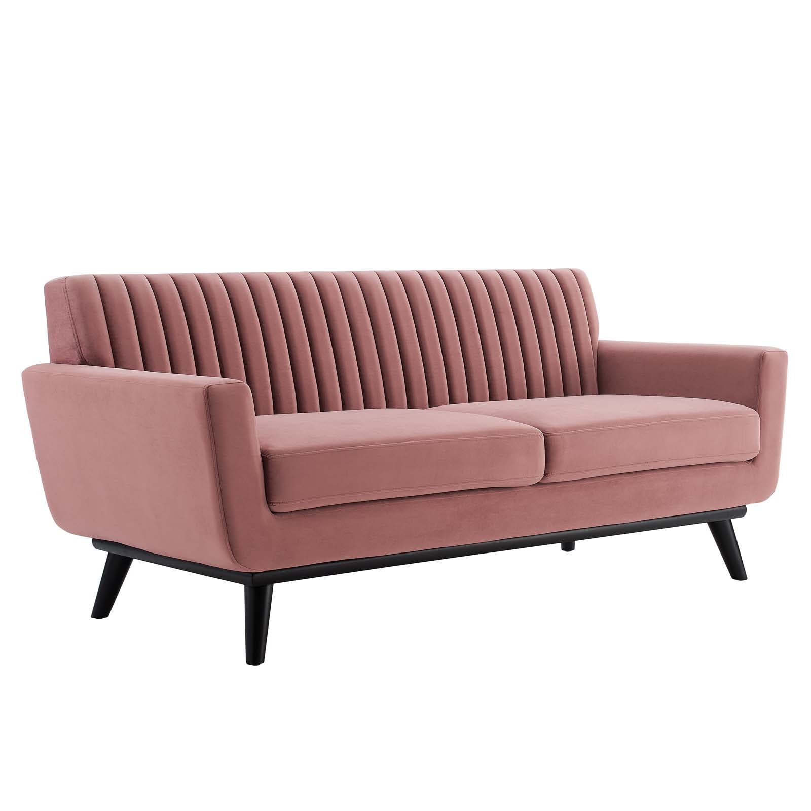 Modway Engage Channel Tufted Performance Velvet Loveseat | Loveseats