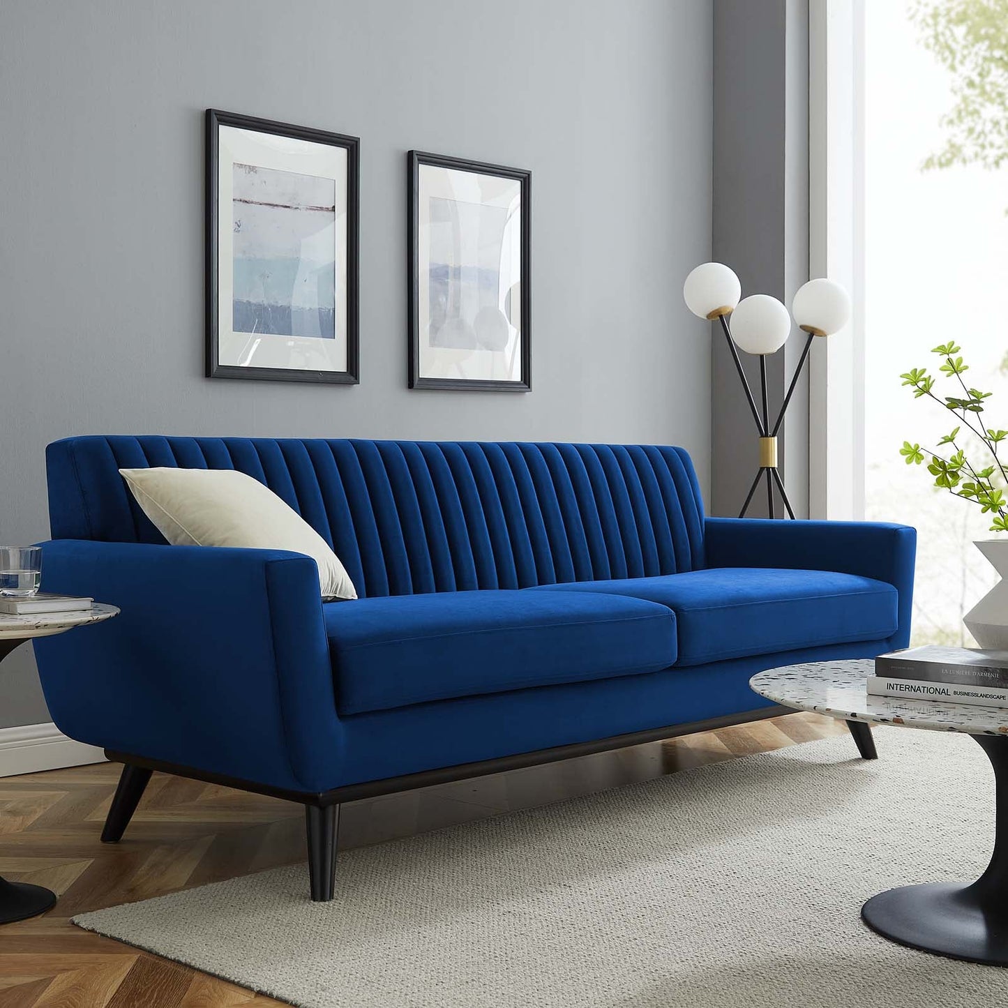 Modway Engage Channel Tufted Performance Velvet Sofa | Sofas | 
