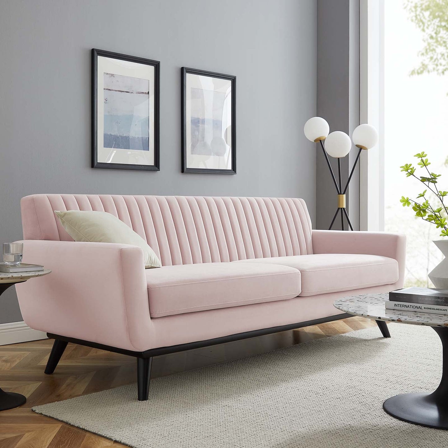 Modway Engage Channel Tufted Performance Velvet Sofa | Sofas | 
