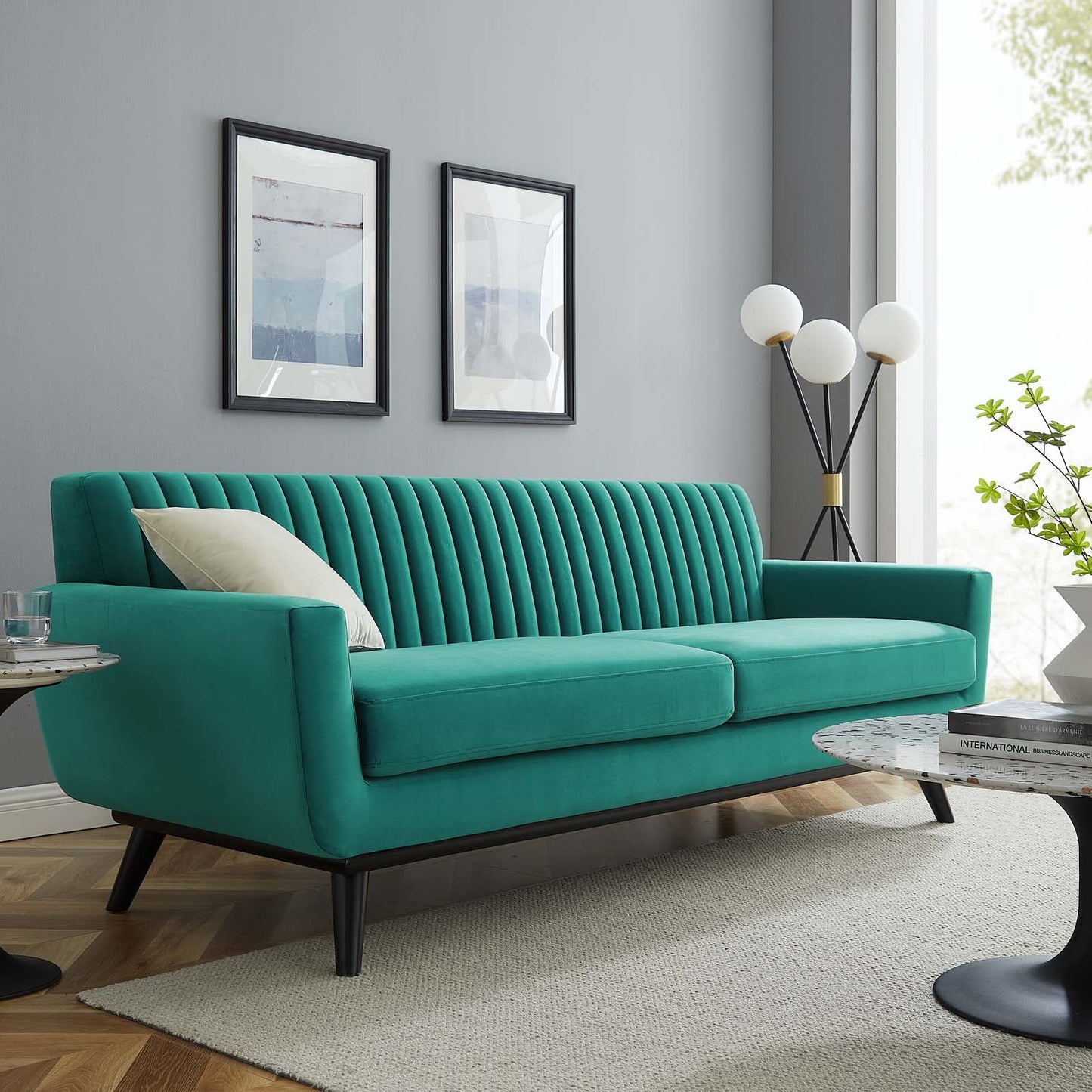 Modway Engage Channel Tufted Performance Velvet Sofa | Sofas | 