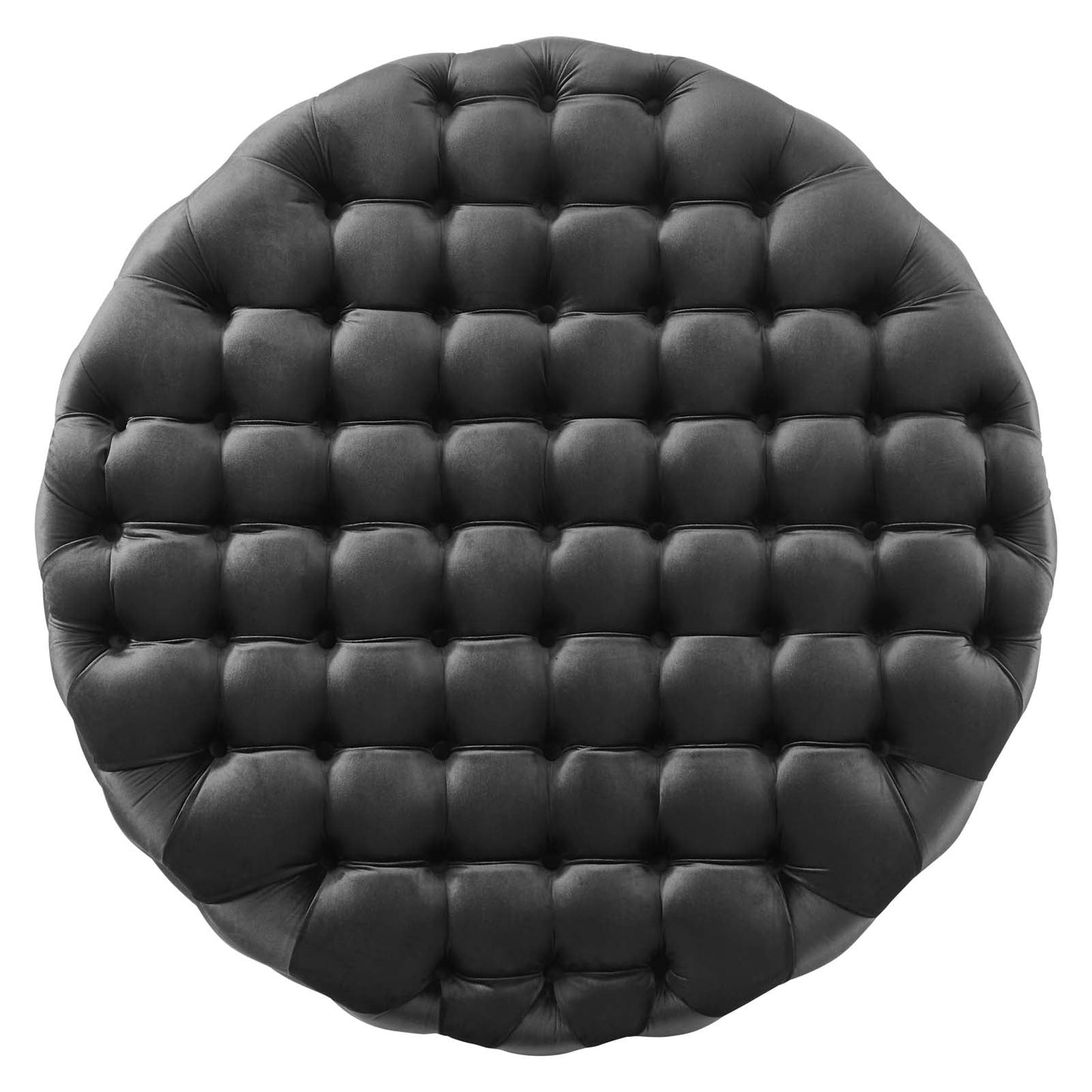 Amour Tufted Button Large Round Performance Velvet Ottoman By Modway | Ottomans | 