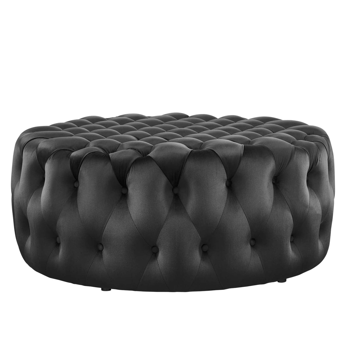 Amour Tufted Button Large Round Performance Velvet Ottoman By Modway | Ottomans | 