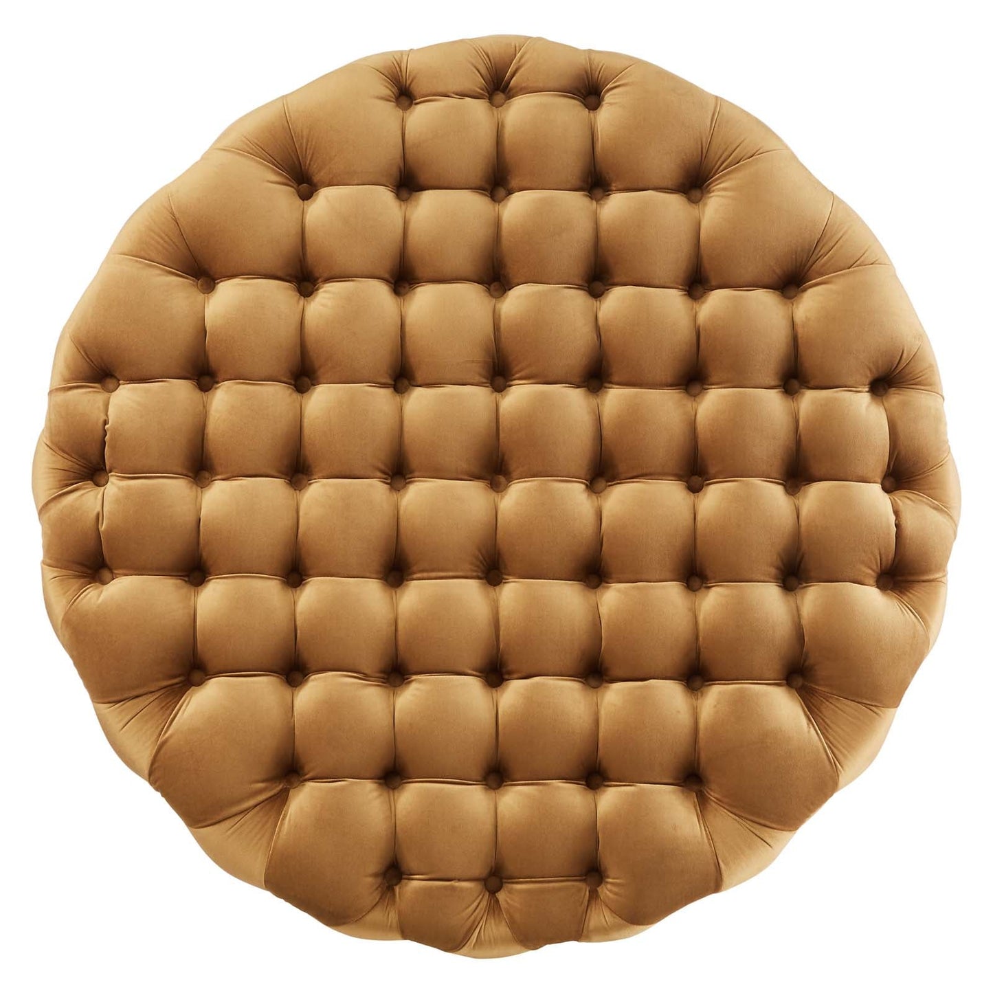 Amour Tufted Button Large Round Performance Velvet Ottoman By Modway | Ottomans | 