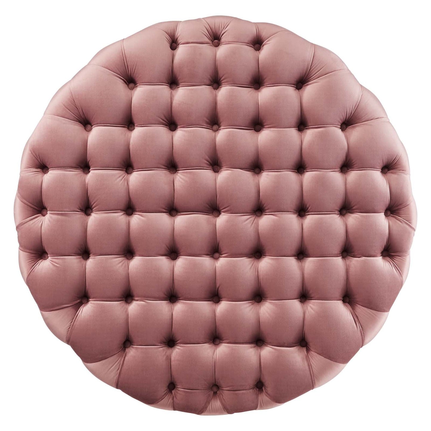 Amour Tufted Button Large Round Performance Velvet Ottoman By Modway | Ottomans | 