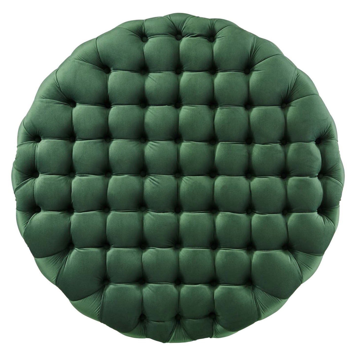 Amour Tufted Button Large Round Performance Velvet Ottoman By Modway | Ottomans | 