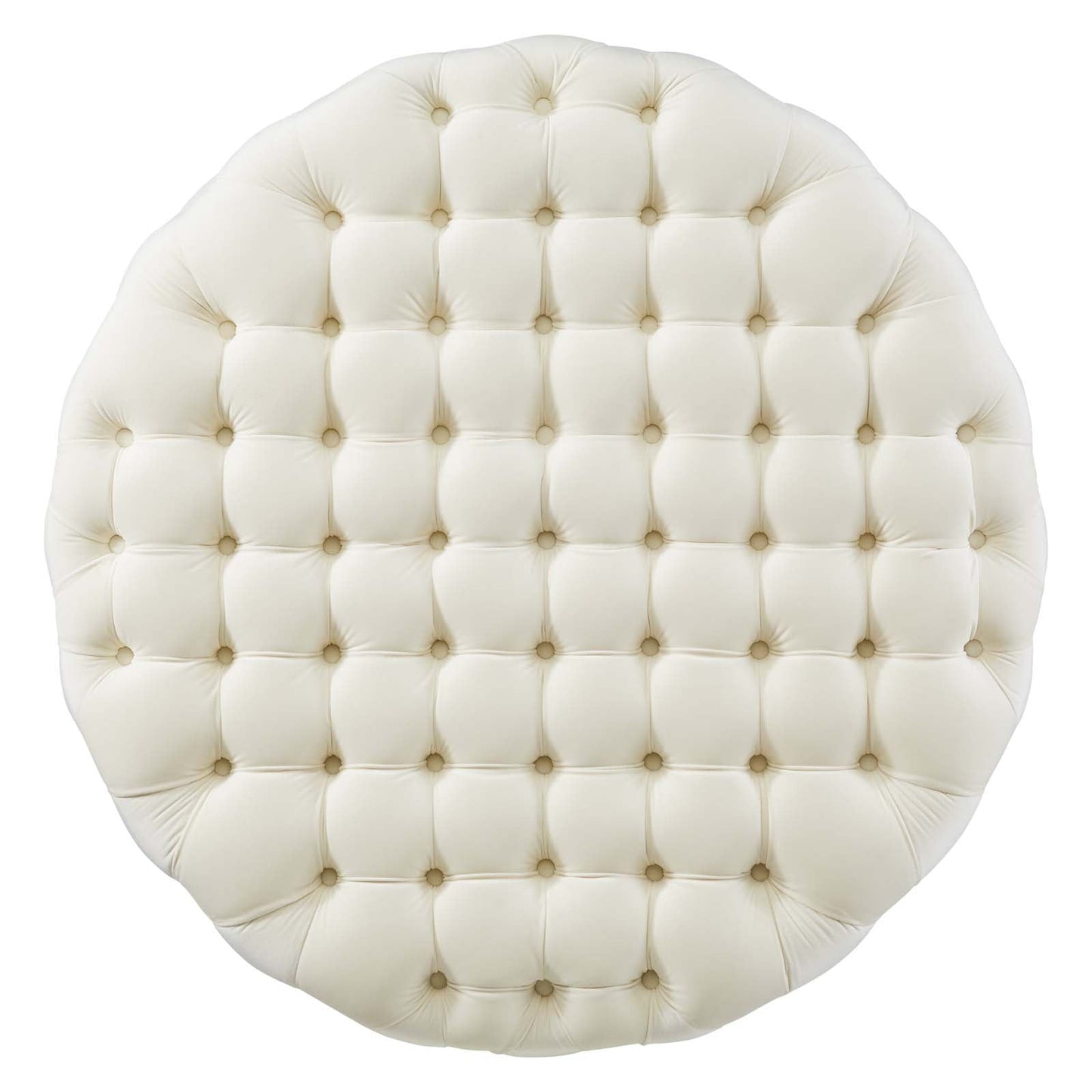 Amour Tufted Button Large Round Performance Velvet Ottoman By Modway | Ottomans | 