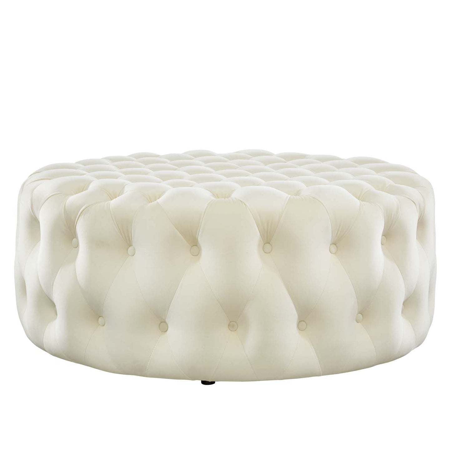 Amour Tufted Button Large Round Performance Velvet Ottoman By Modway | Ottomans | 