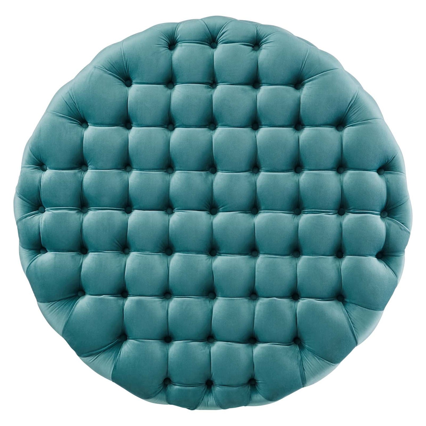 Amour Tufted Button Large Round Performance Velvet Ottoman By Modway | Ottomans | 