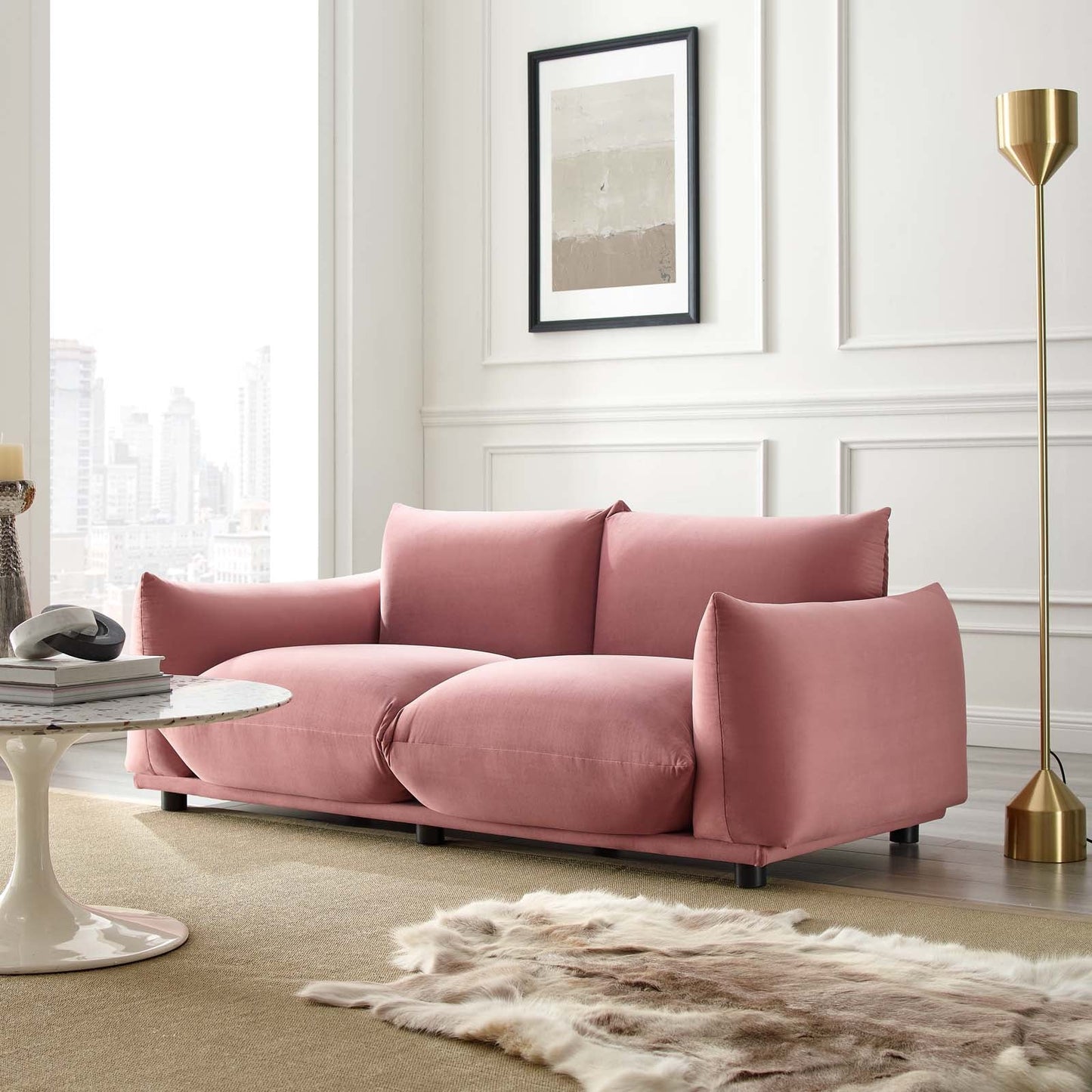Modway Copious Performance Velvet Loveseat | Loveseats | 