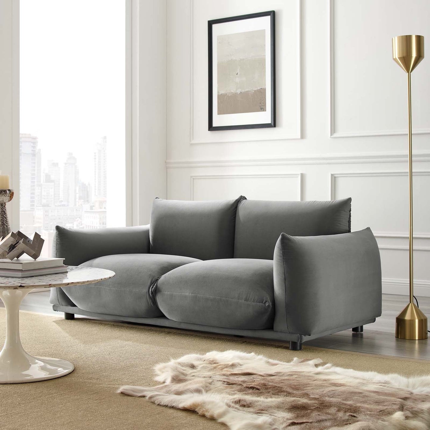 Modway Copious Performance Velvet Loveseat | Loveseats | 