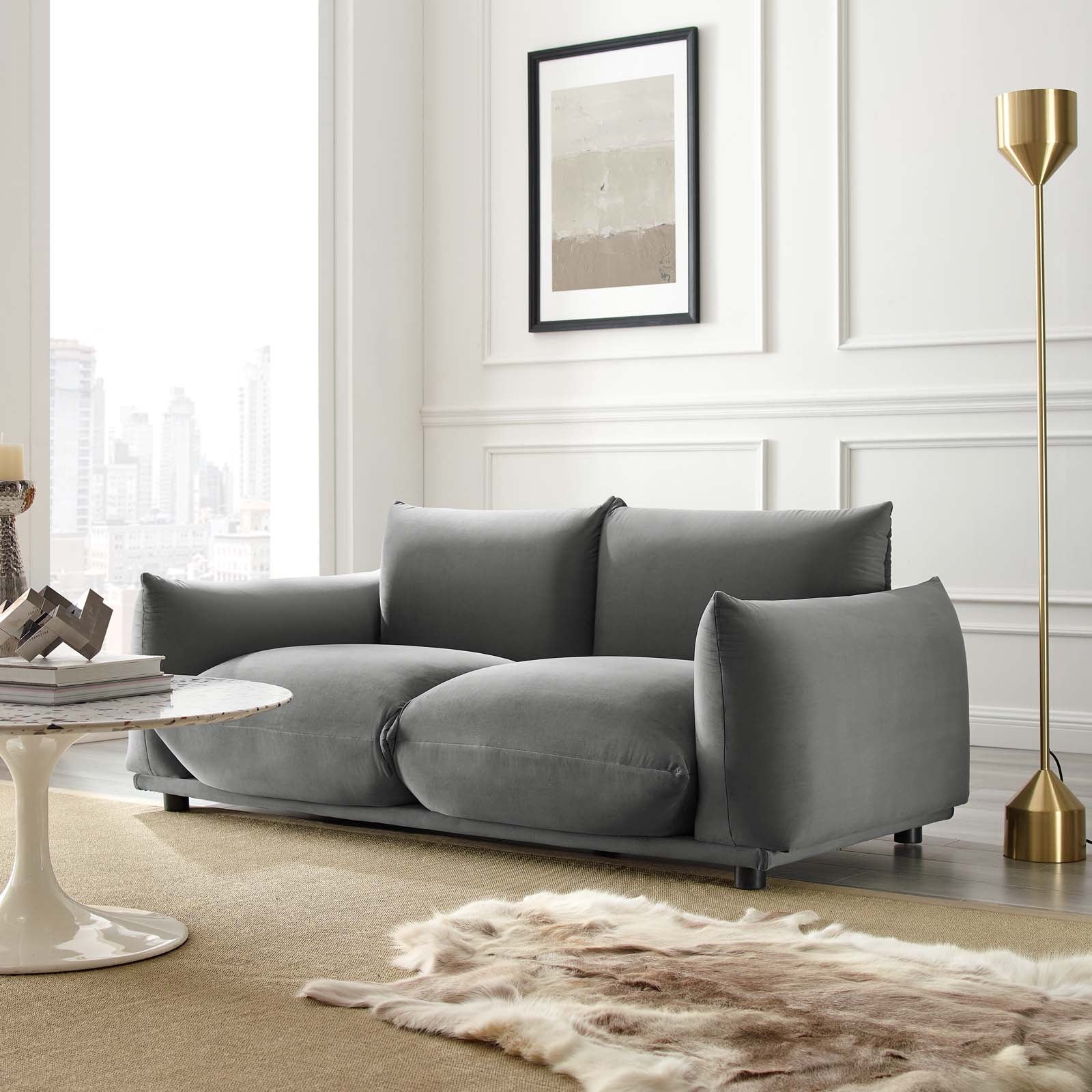 Modway Copious Performance Velvet Loveseat | Loveseats | 