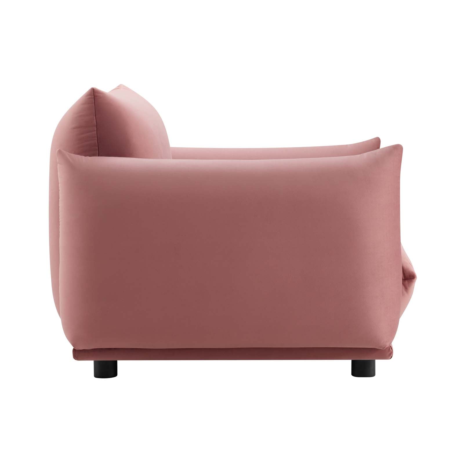 Modway Copious Performance Velvet Armchair | Armchairs | 