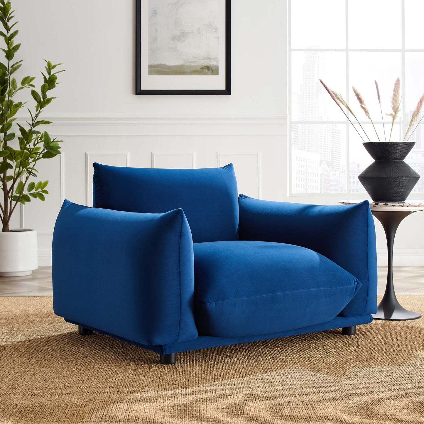 Modway Copious Performance Velvet Armchair | Armchairs | 
