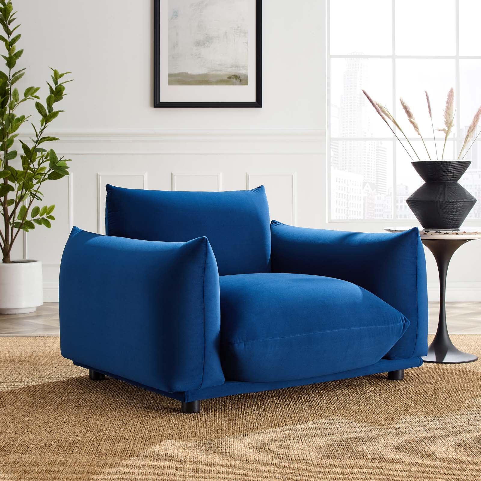 Modway Copious Performance Velvet Armchair | Armchairs | 
