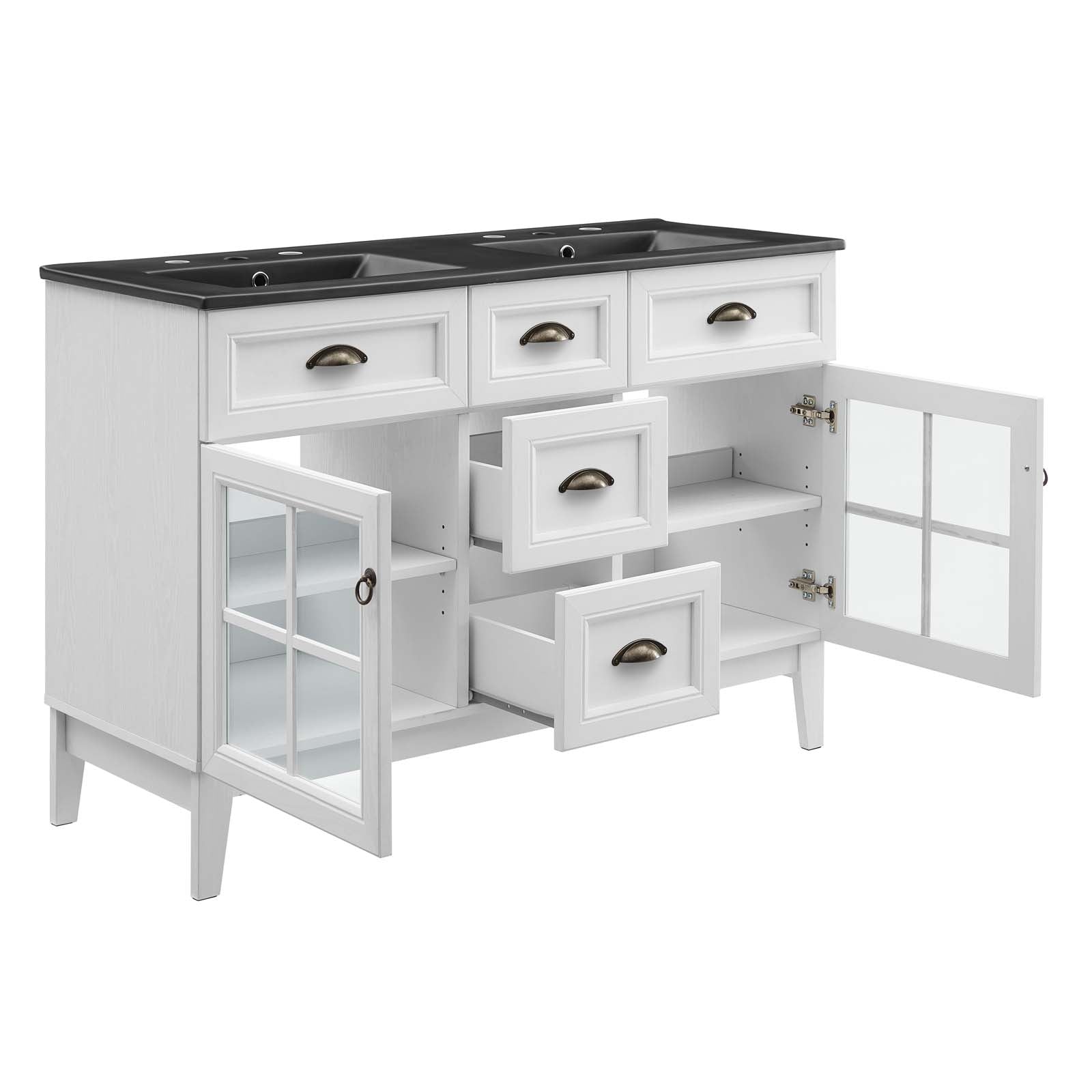 Modway Isle 48" Double Bathroom Vanity Cabinet | Bathroom Accessories | 