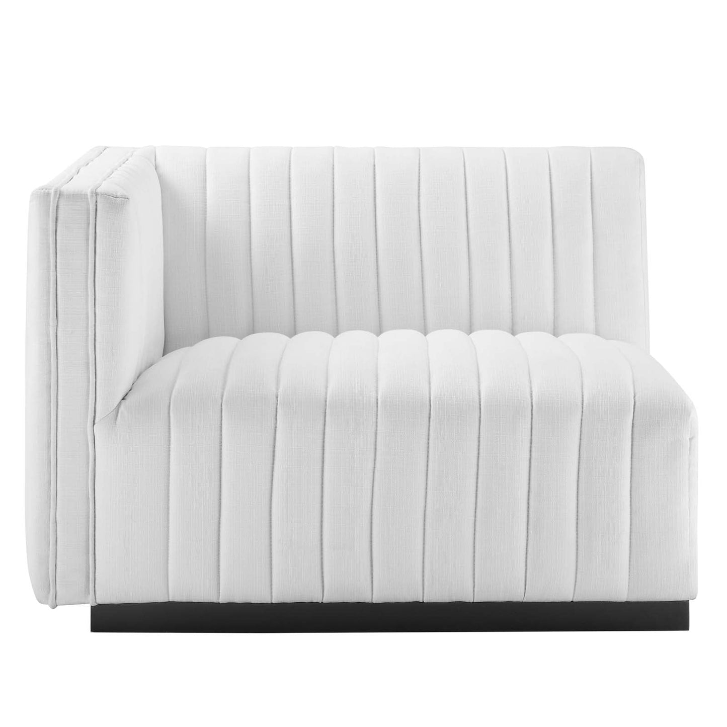 Conjure Channel Tufted Upholstered Fabric Left-Arm Chair By Modway - EEI-5491 | Armchairs - 15