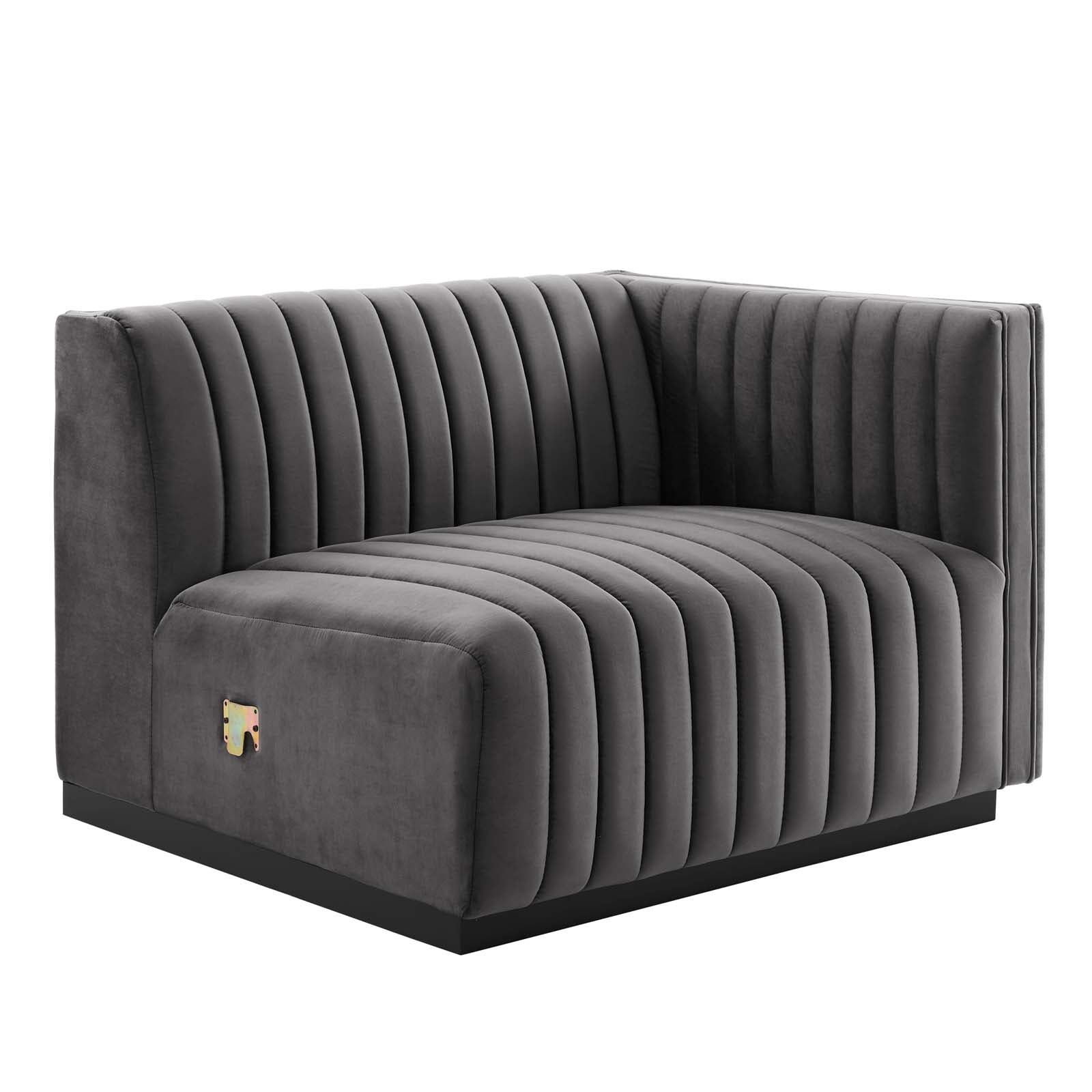 Conjure Channel Tufted Performance Velvet Right-Arm Chair By Modway - EEI-5492 | Armchairs - 13