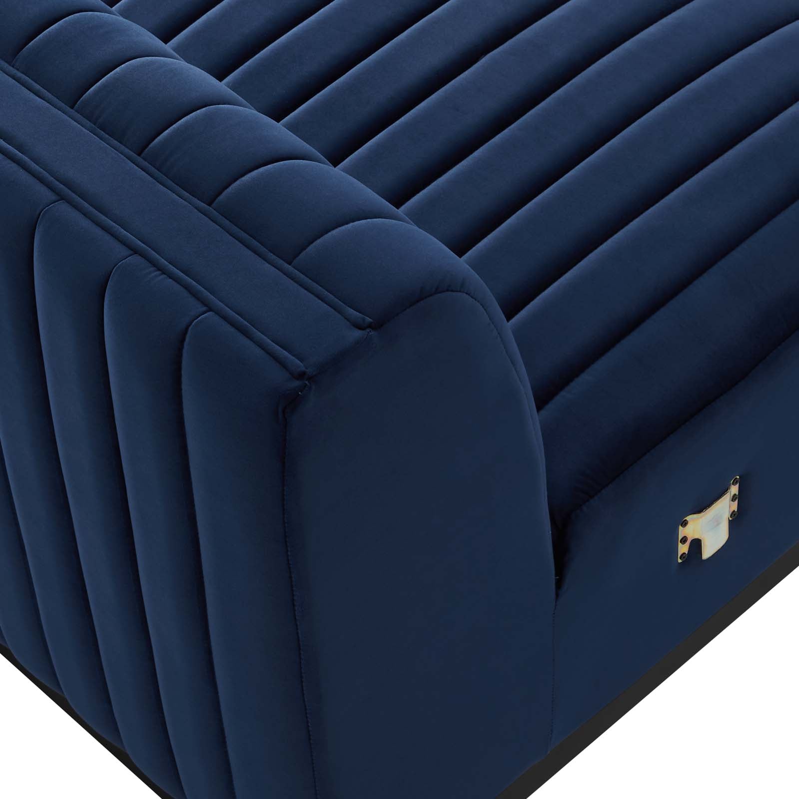 Conjure Channel Tufted Performance Velvet Armless Chair By Modway - EEI-5494 | Sofas - 25