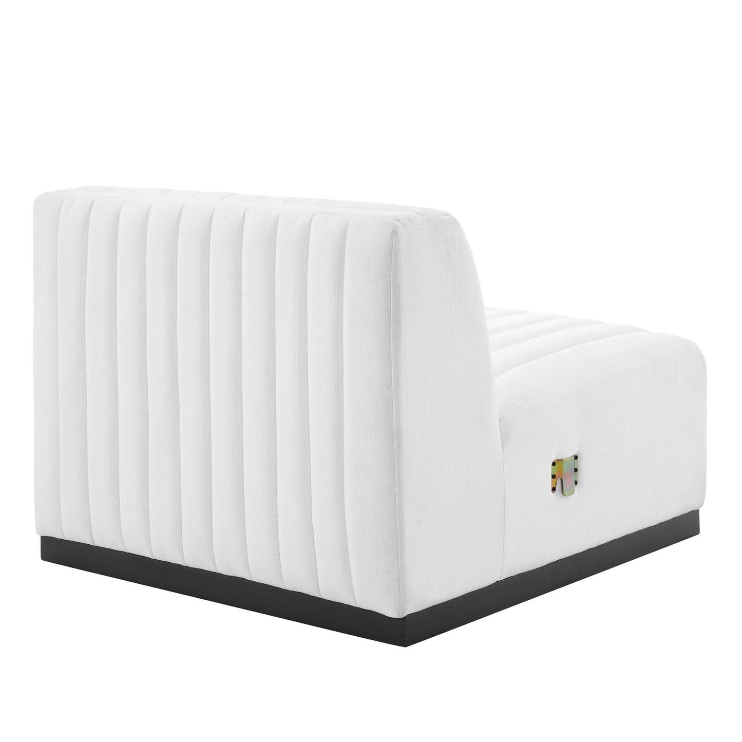 Conjure Channel Tufted Upholstered Fabric Armless Chair By Modway - EEI-5495 | Sofas - 17