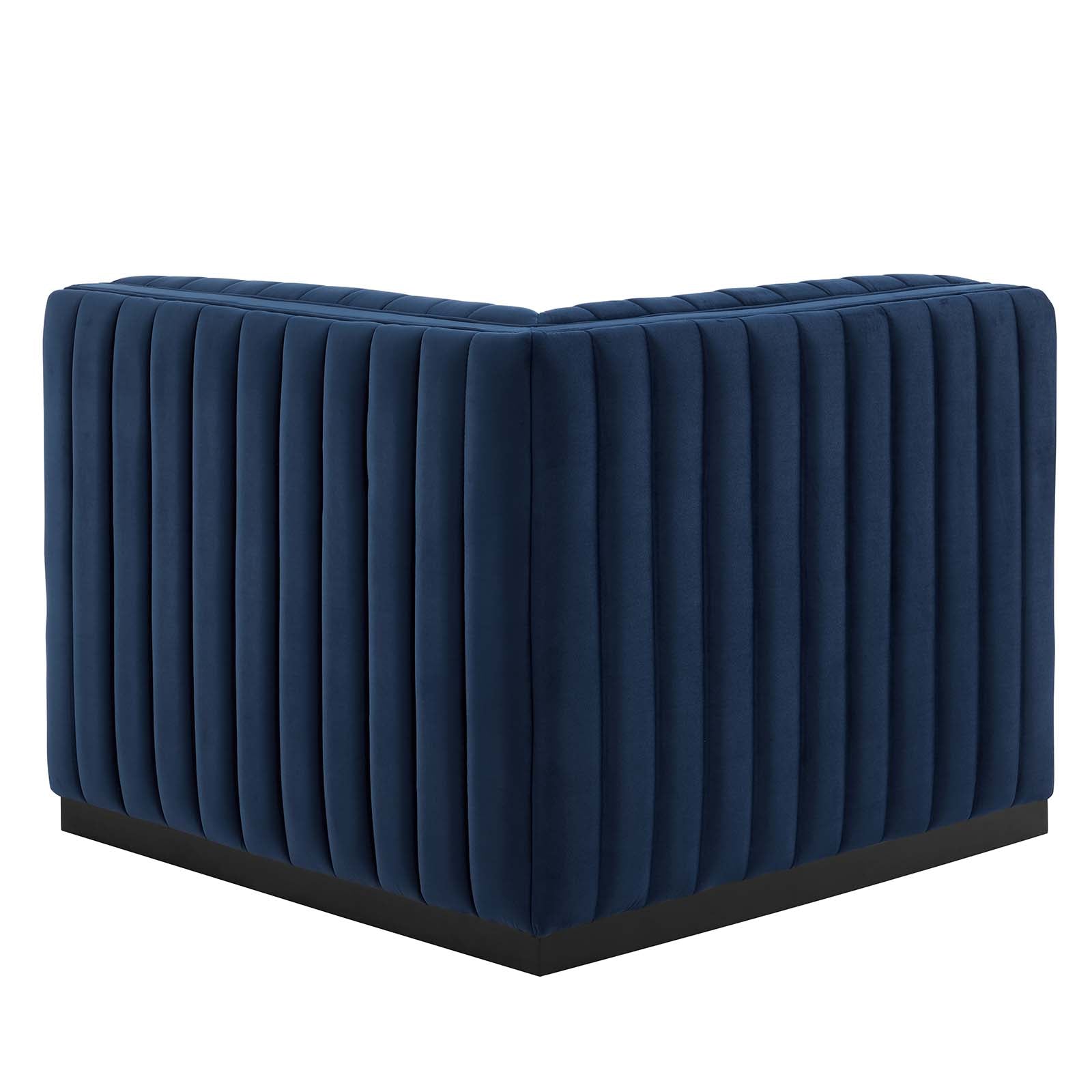 Conjure Channel Tufted Performance Velvet Left Corner Chair By Modway - EEI-5496 | Sofas - 21