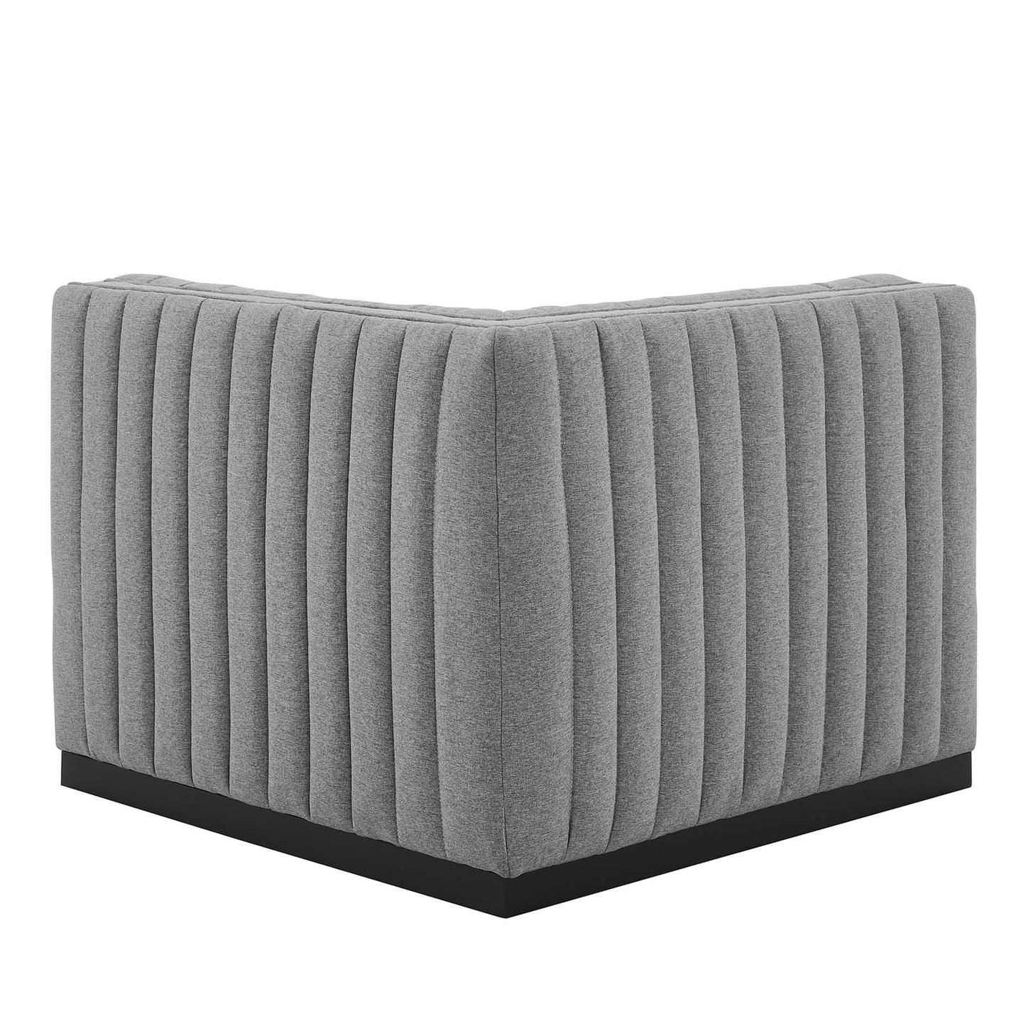 Conjure Channel Tufted Upholstered Fabric Left Corner Chair By Modway - EEI-5497 | Sofas - 10