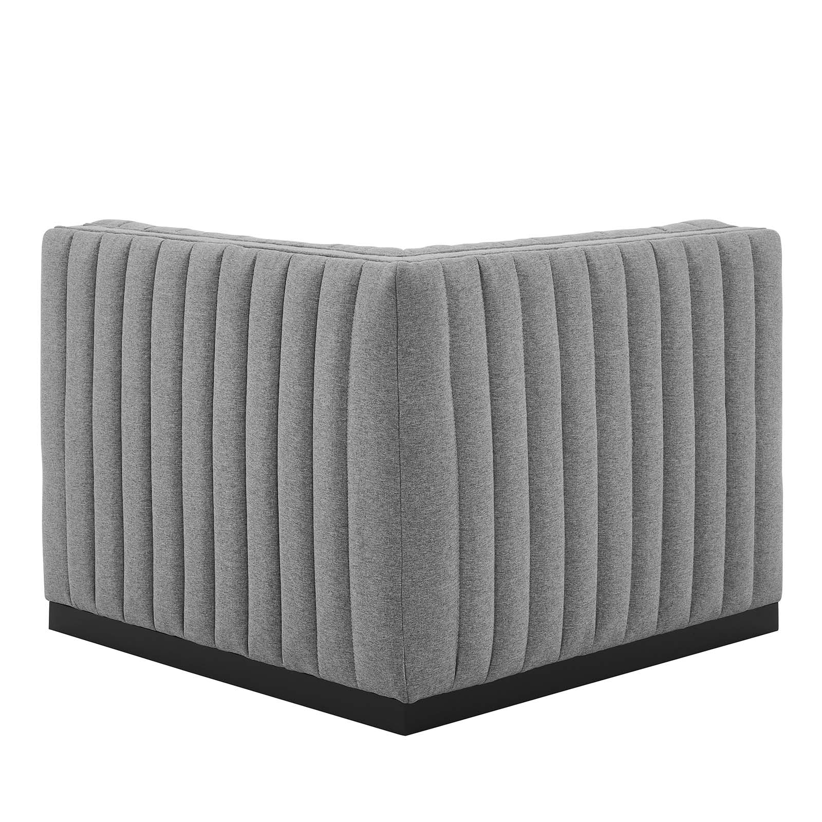 Conjure Channel Tufted Upholstered Fabric Left Corner Chair By Modway - EEI-5497 | Sofas - 10