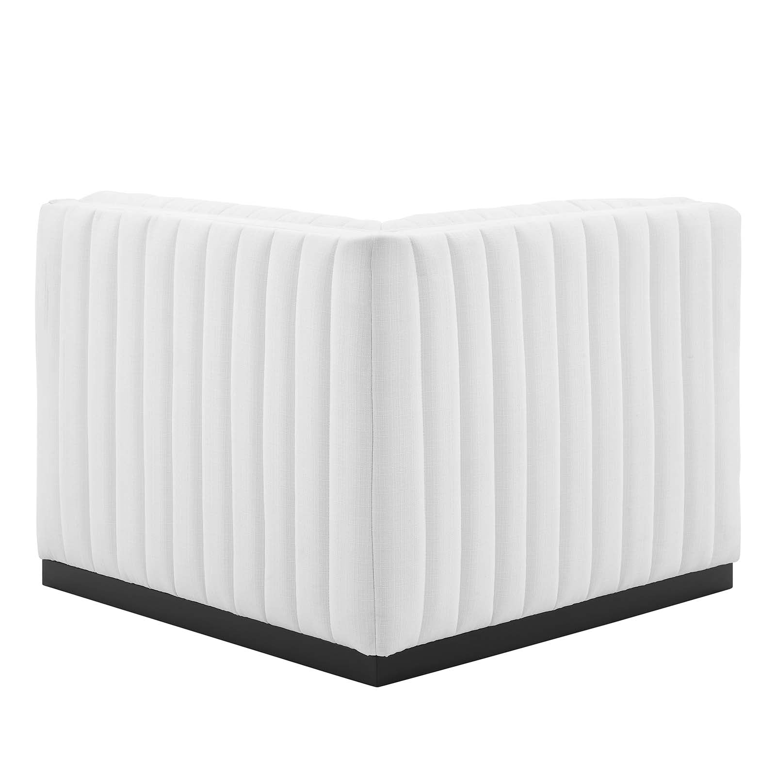 Conjure Channel Tufted Upholstered Fabric Left Corner Chair By Modway - EEI-5497 | Sofas - 15