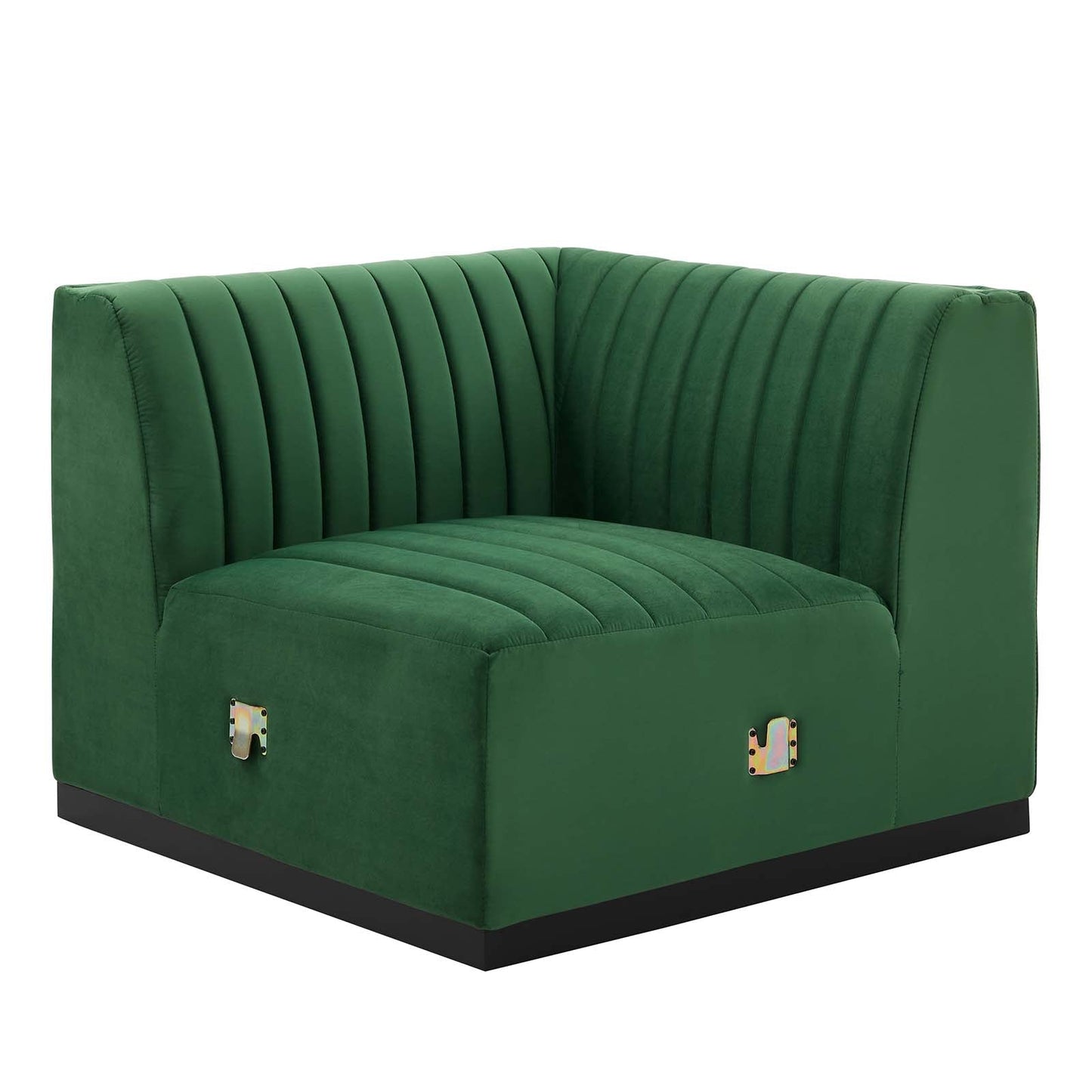 Conjure Channel Tufted Performance Velvet Right Corner Chair By Modway - EEI-5498 | Sofas - 7