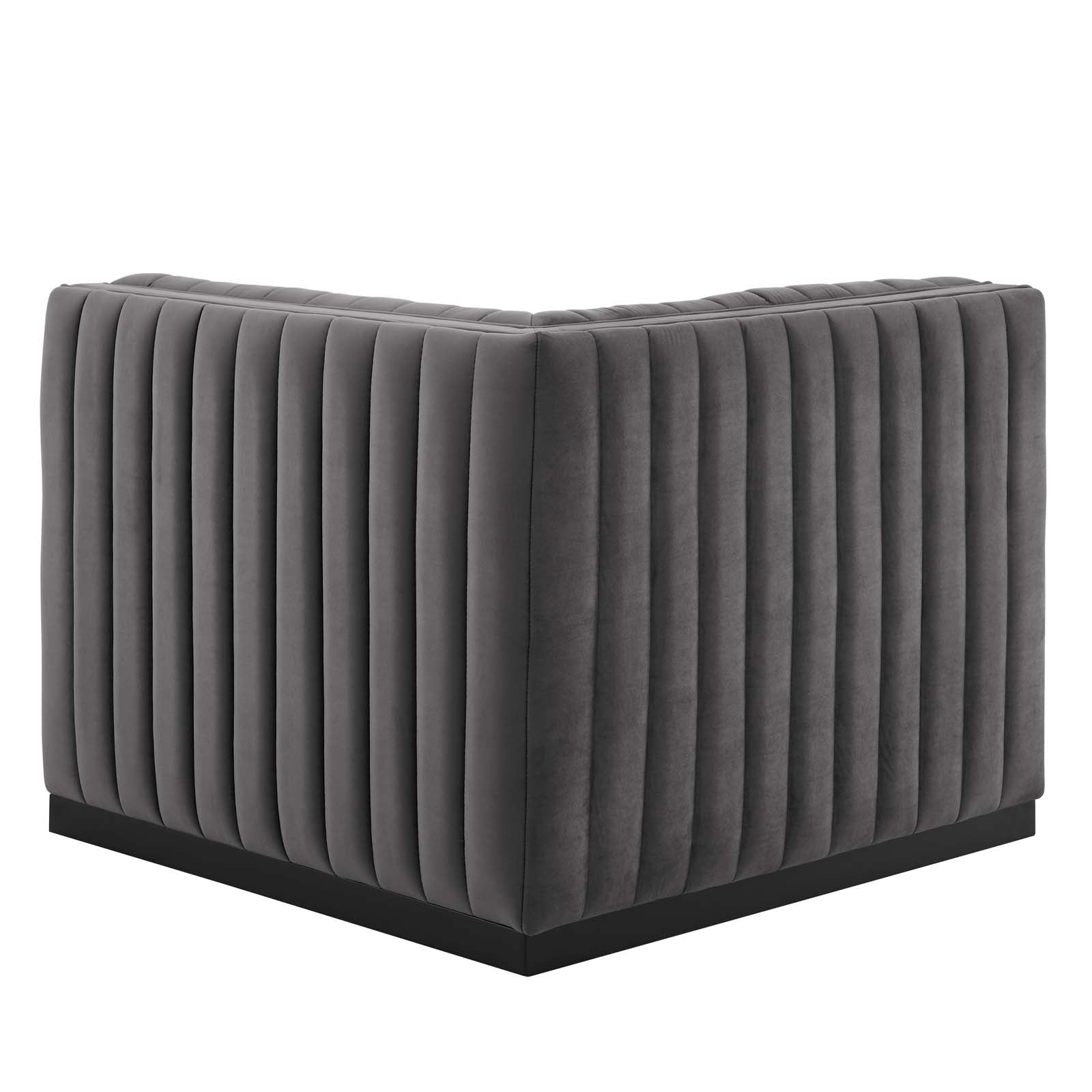Conjure Channel Tufted Performance Velvet Right Corner Chair By Modway - EEI-5498 | Sofas - 15