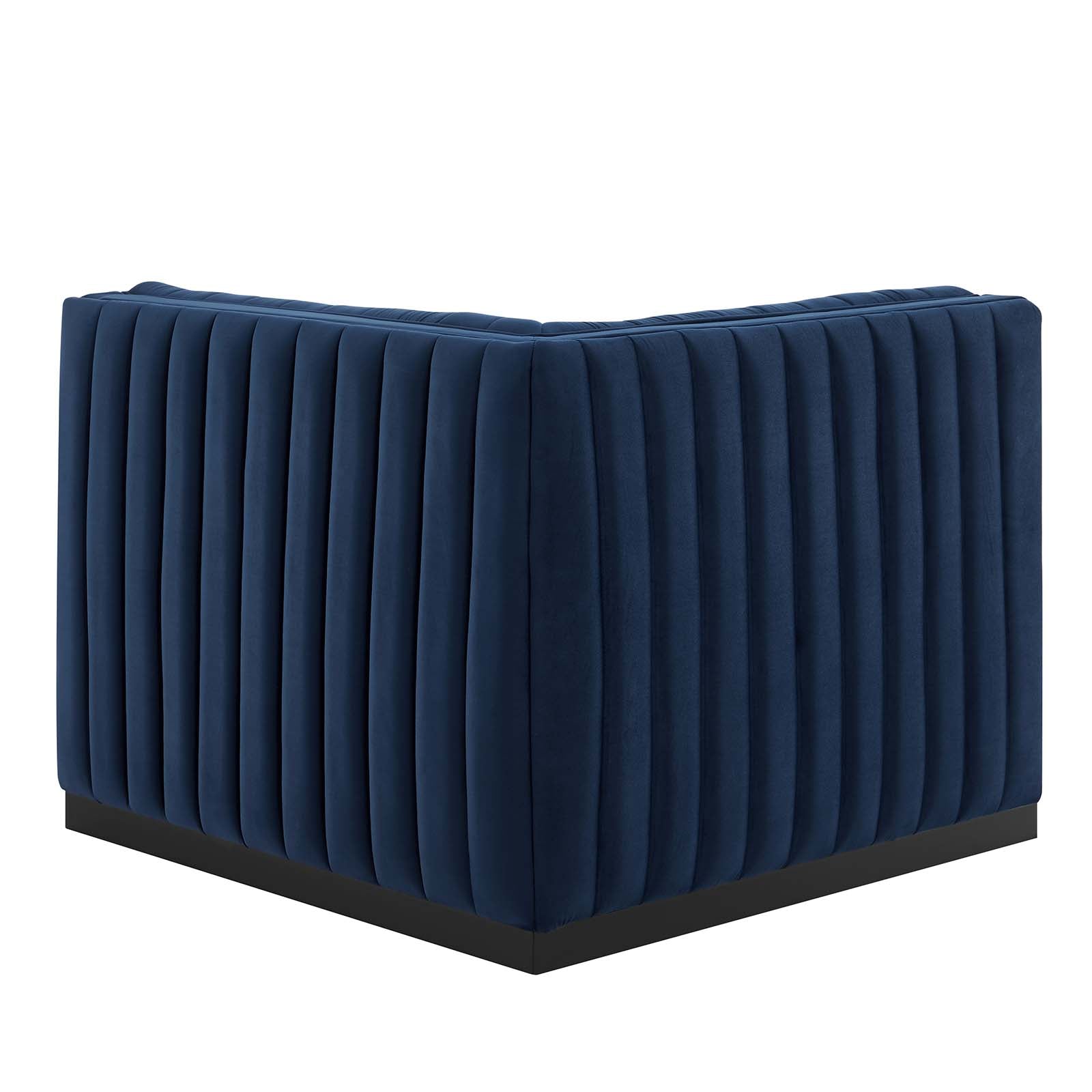 Conjure Channel Tufted Performance Velvet Right Corner Chair By Modway - EEI-5498 | Sofas - 21