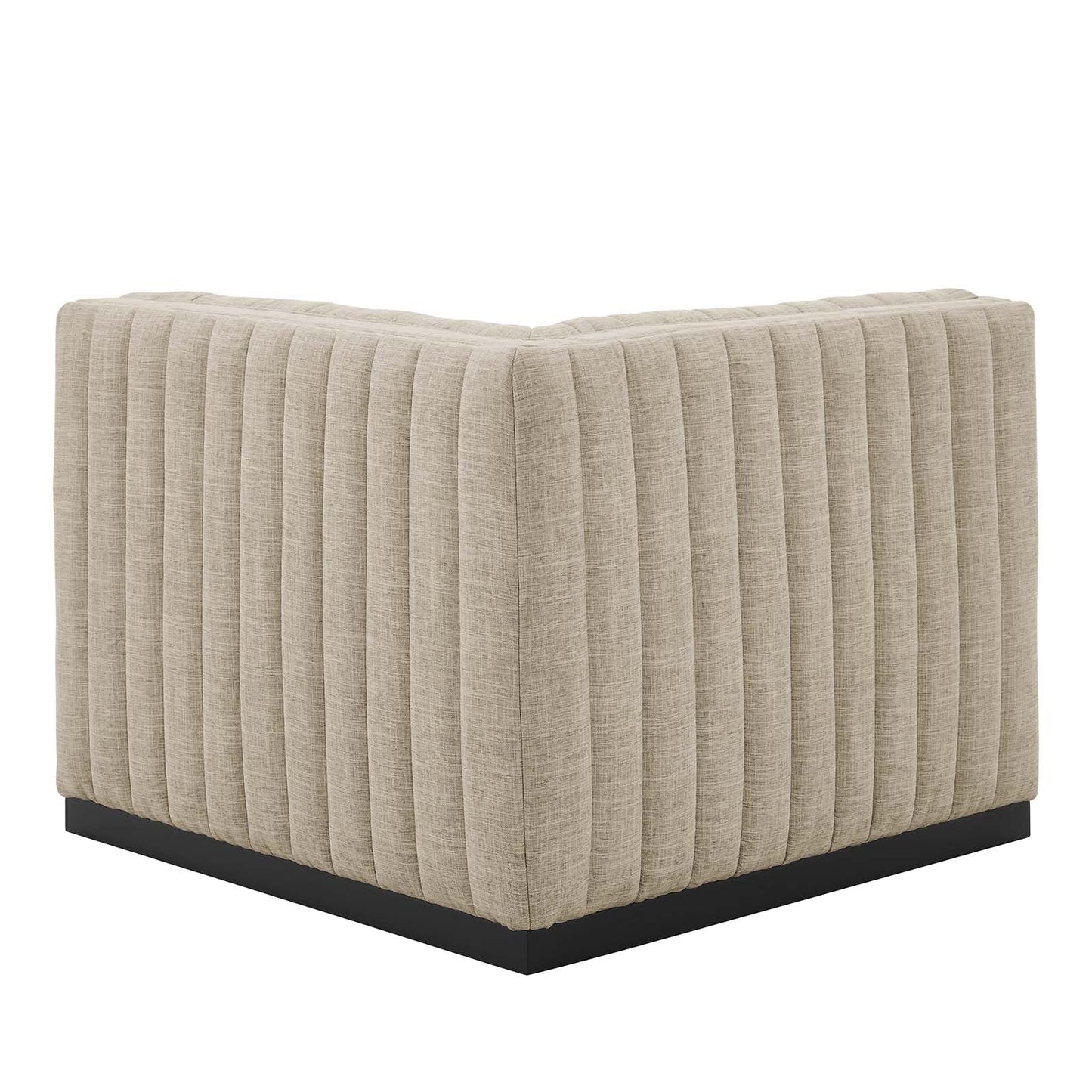 Conjure Channel Tufted Upholstered Fabric Right Corner Chair By Modway - EEI-5499 | Sofas - 4