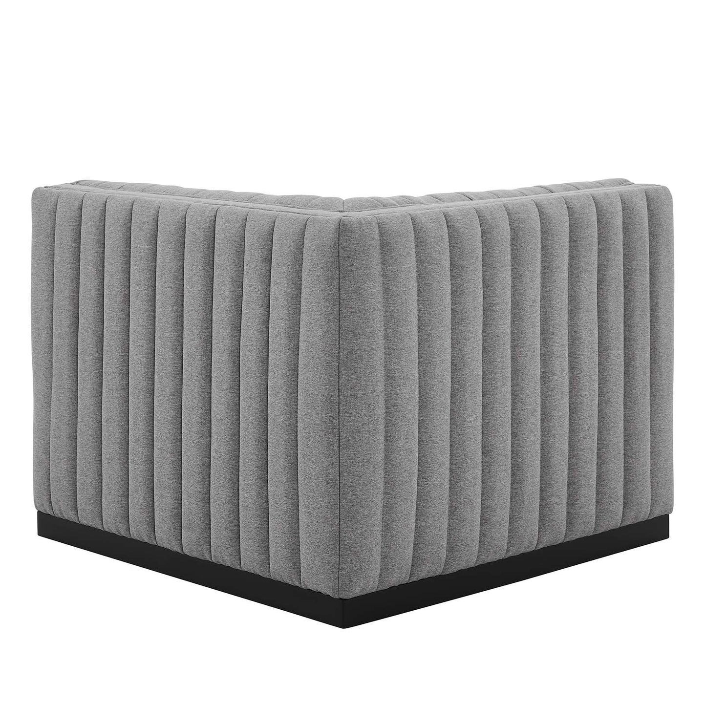 Conjure Channel Tufted Upholstered Fabric Right Corner Chair By Modway - EEI-5499 | Sofas - 10