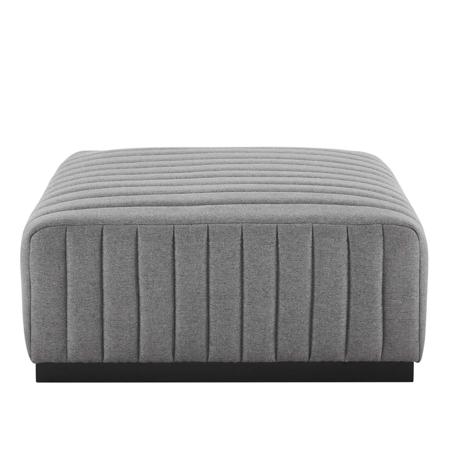 Conjure Channel Tufted Upholstered Fabric Ottoman By Modway - EEI-5501 | Ottomans - 8