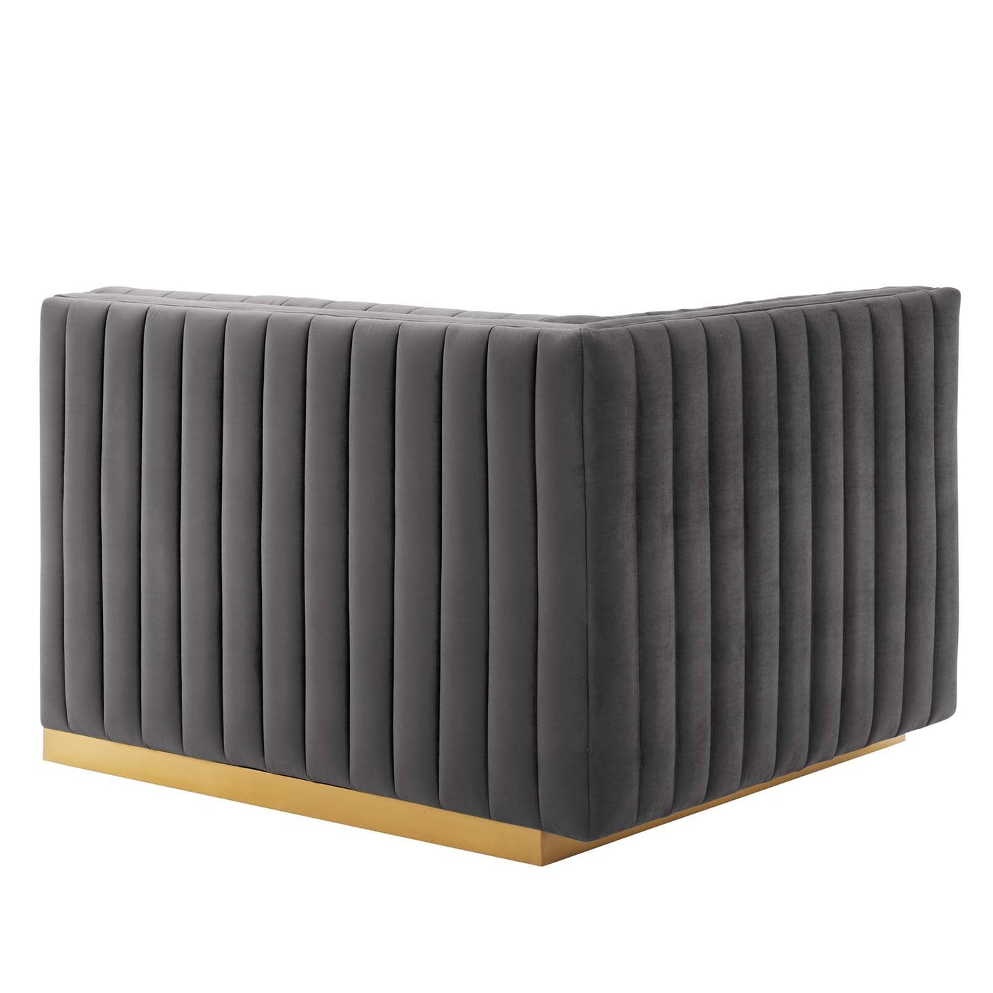 Conjure Channel Tufted Performance Velvet Left-Arm Chair By Modway - EEI-5502 | Armchairs - 15