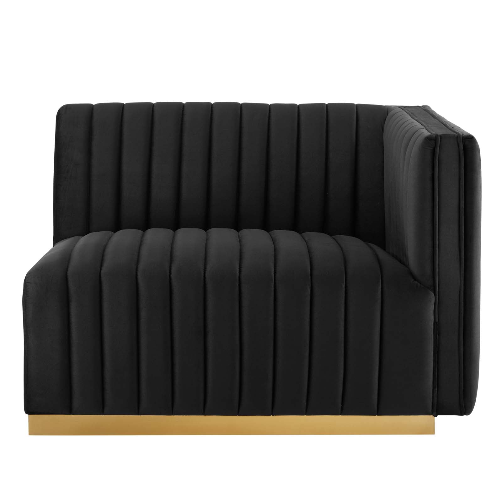 Conjure Channel Tufted Performance Velvet Right-Arm Chair By Modway - EEI-5503 | Armchairs - 3