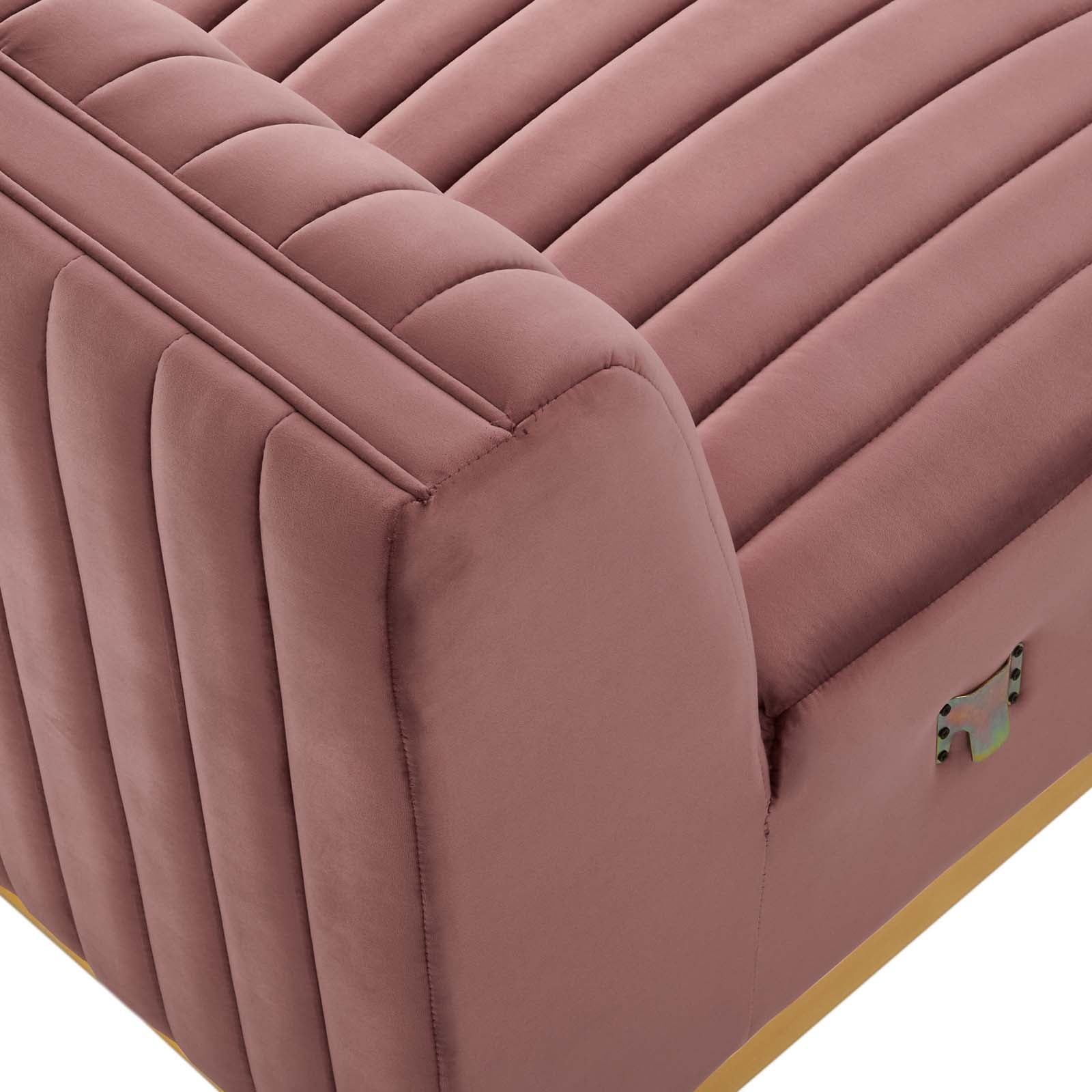 Conjure Channel Tufted Performance Velvet Armless Chair By Modway - EEI-5504 | Lounge Chairs - 12