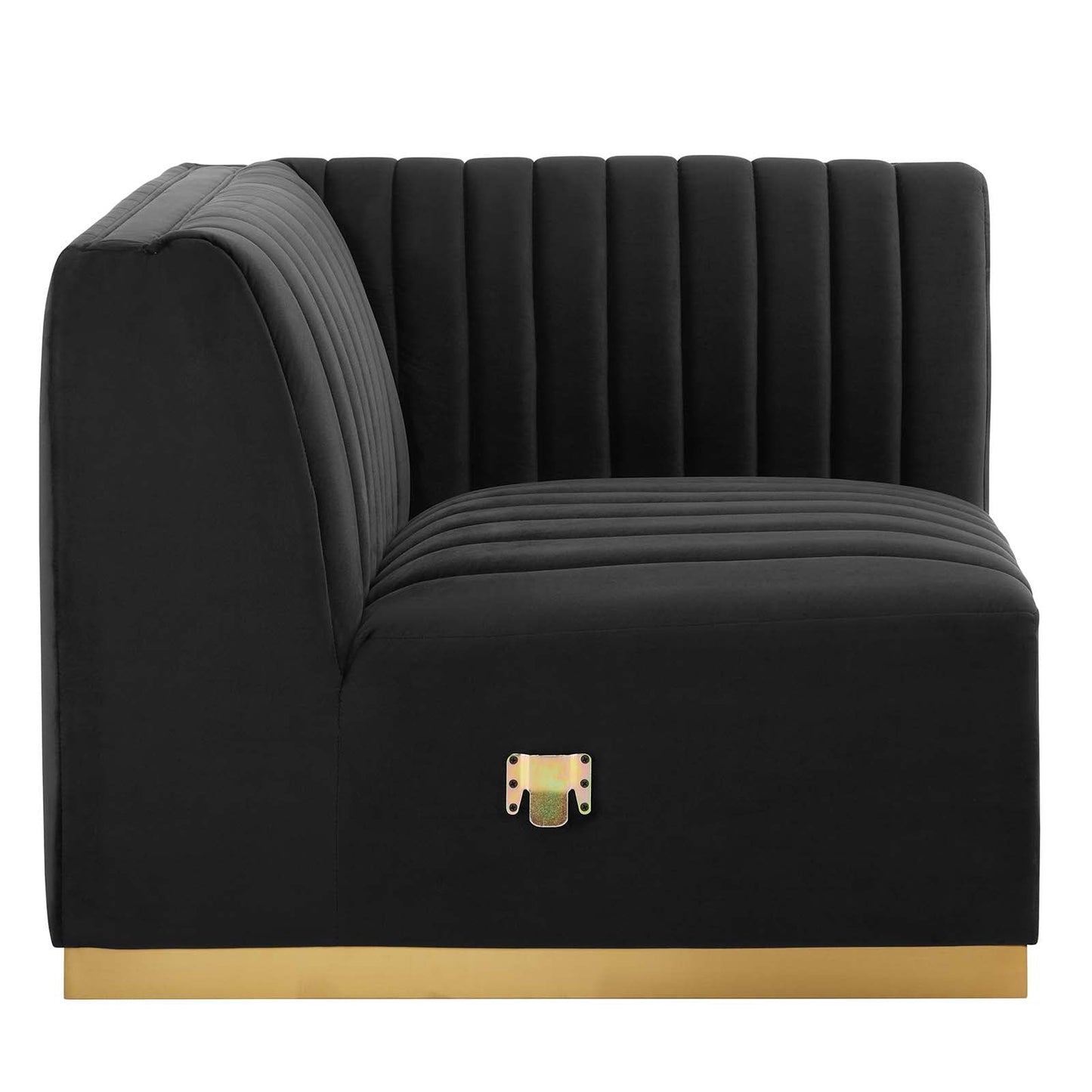 Conjure Channel Tufted Performance Velvet Right Corner Chair By Modway - EEI-5506 | Armchairs - 3