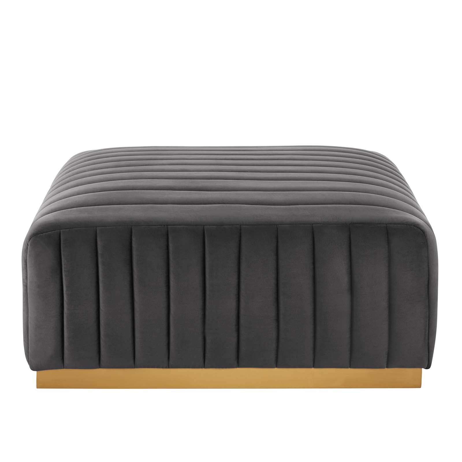 Conjure Channel Tufted Performance Velvet Ottoman By Modway - EEI-5507 | Ottomans - 12
