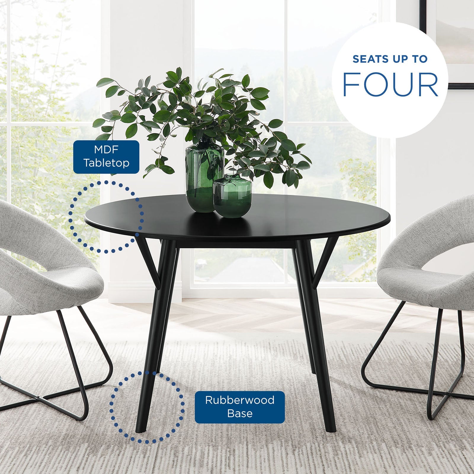 Modway Gallant 47" Dining Table | Dining Tables | Modishstore-6