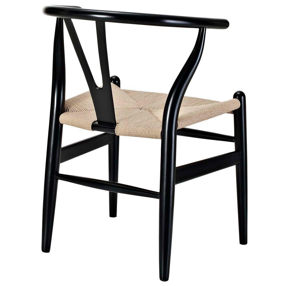 Modway Amish Dining Wood Armchair - Black