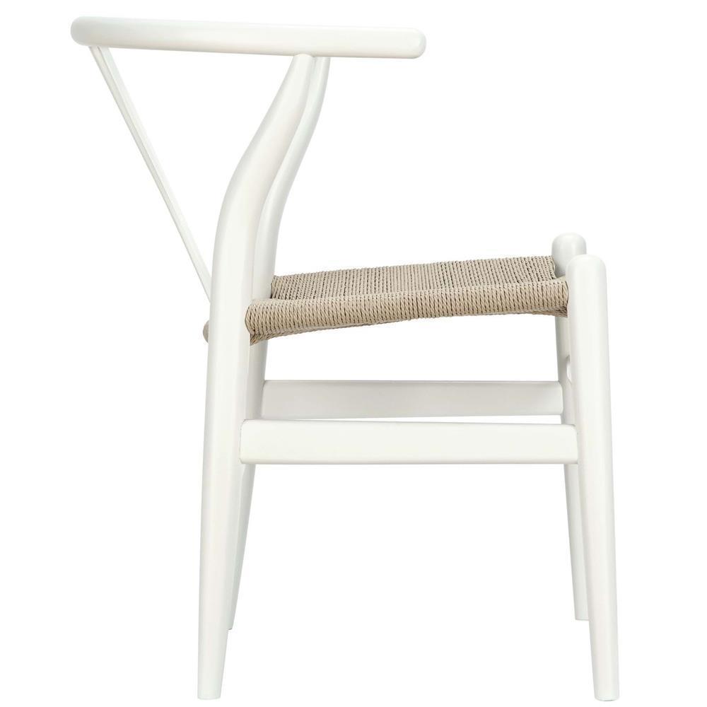 Modway Amish Dining Wood Armchair - White